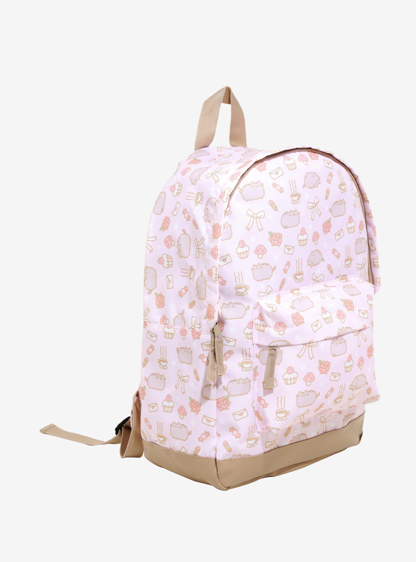 Pusheen Pink Print Backpack, , alternate