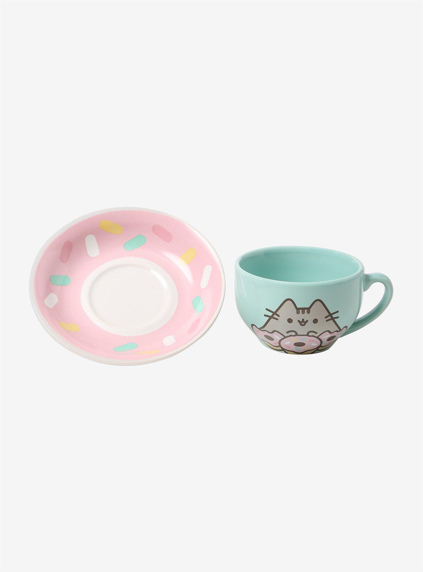Pusheen Donut Teacup & Saucer Set, , alternate