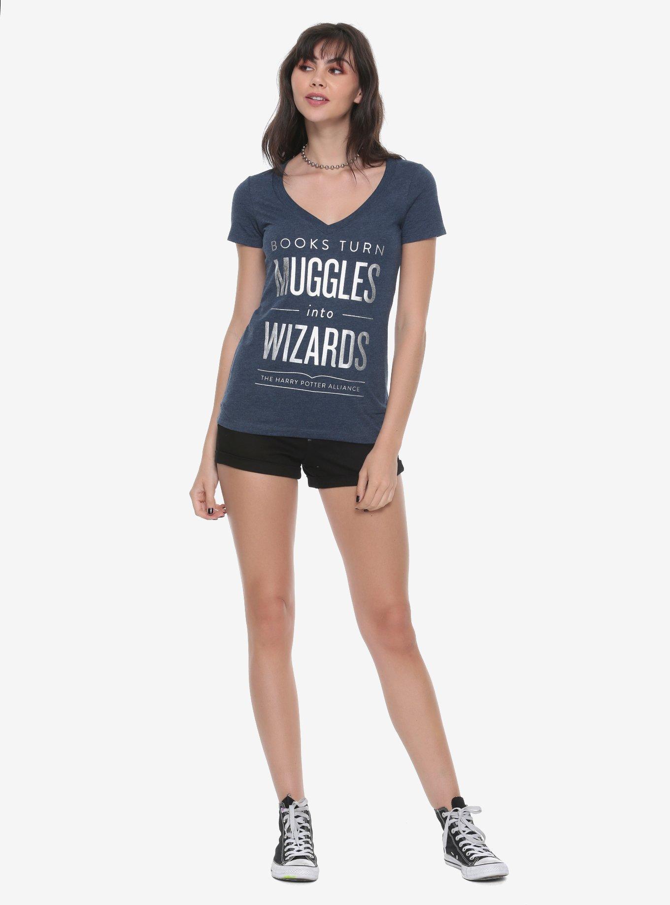 Harry Potter Muggles Into Wizards Girls T-Shirt, , alternate