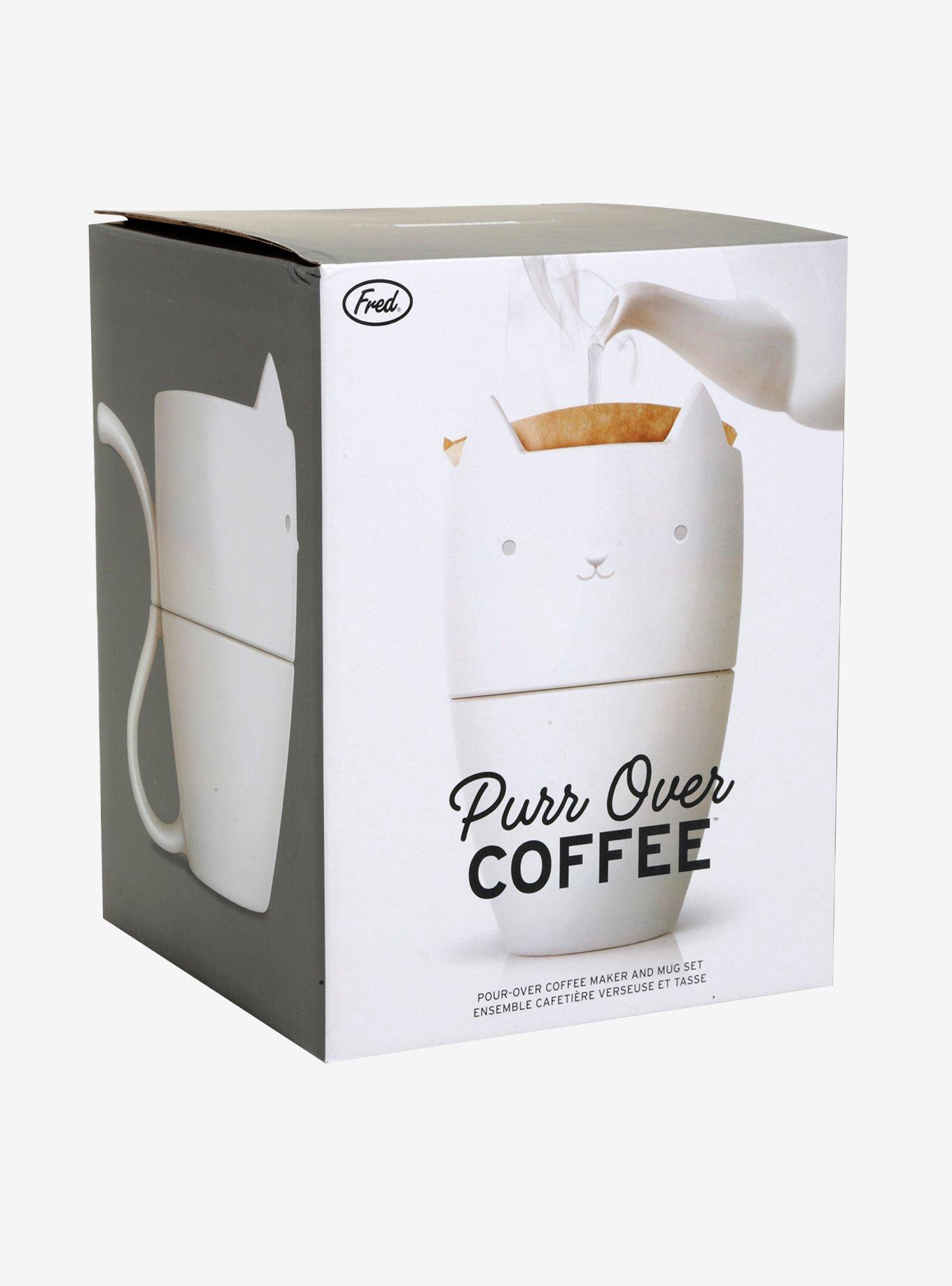 Purr Over Pour-Over Coffee Maker & Mug Set, , alternate