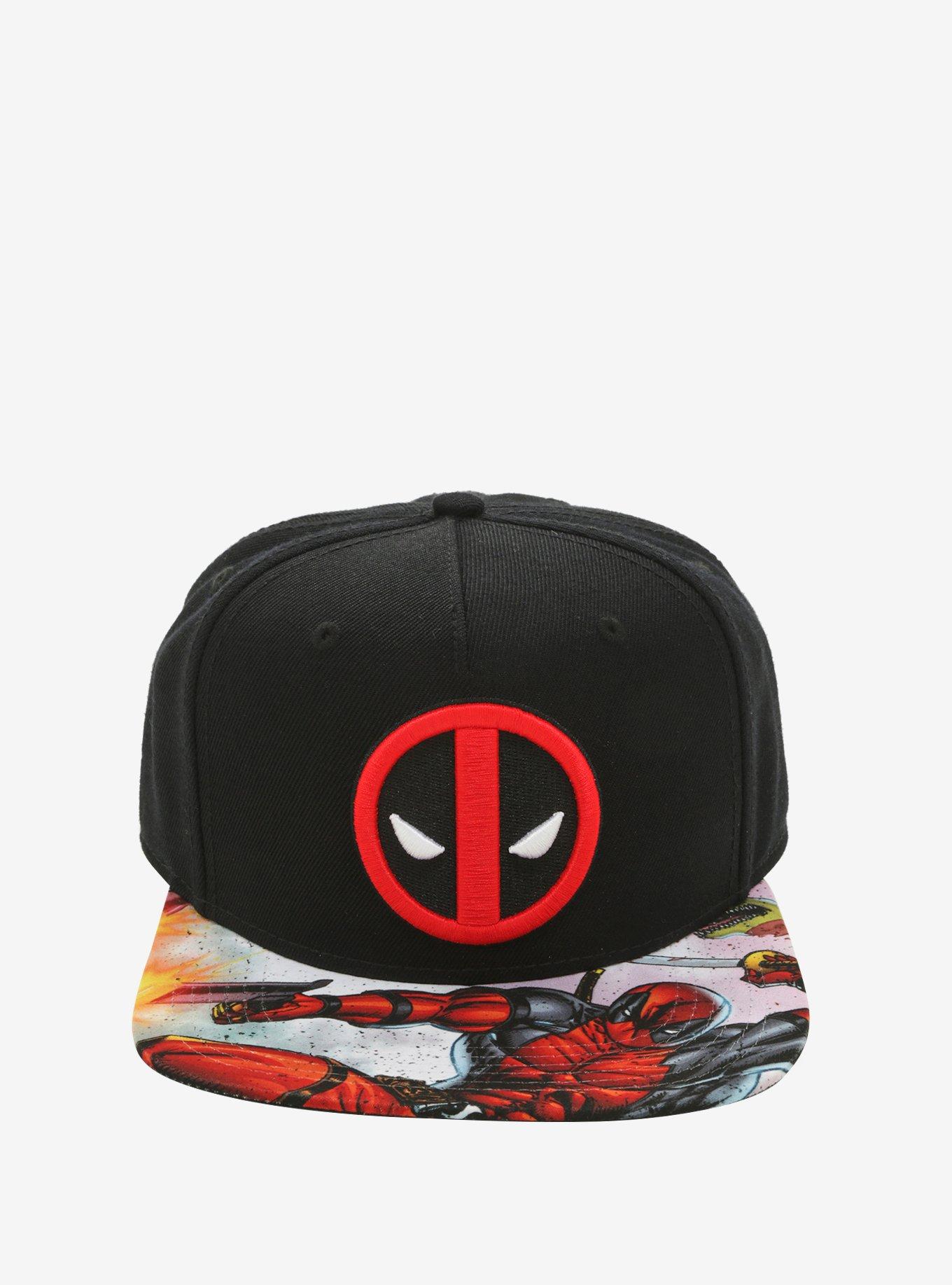 Marvel Deadpool Comic Panel Snapback Hat, , alternate