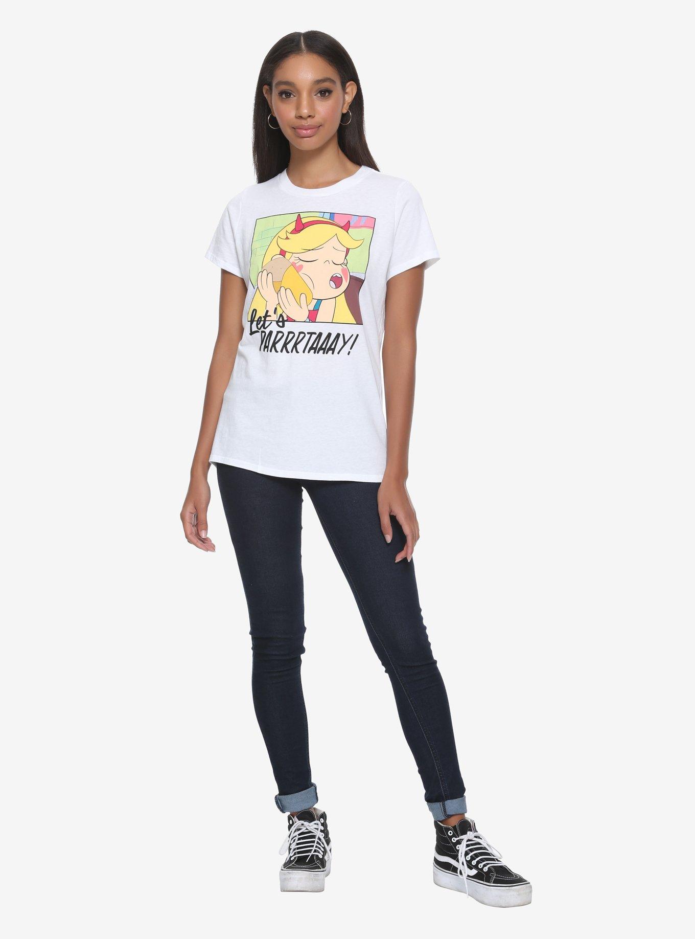 Star Vs. The Forces Of Evil Star Let's Party Girls T-Shirt, , alternate