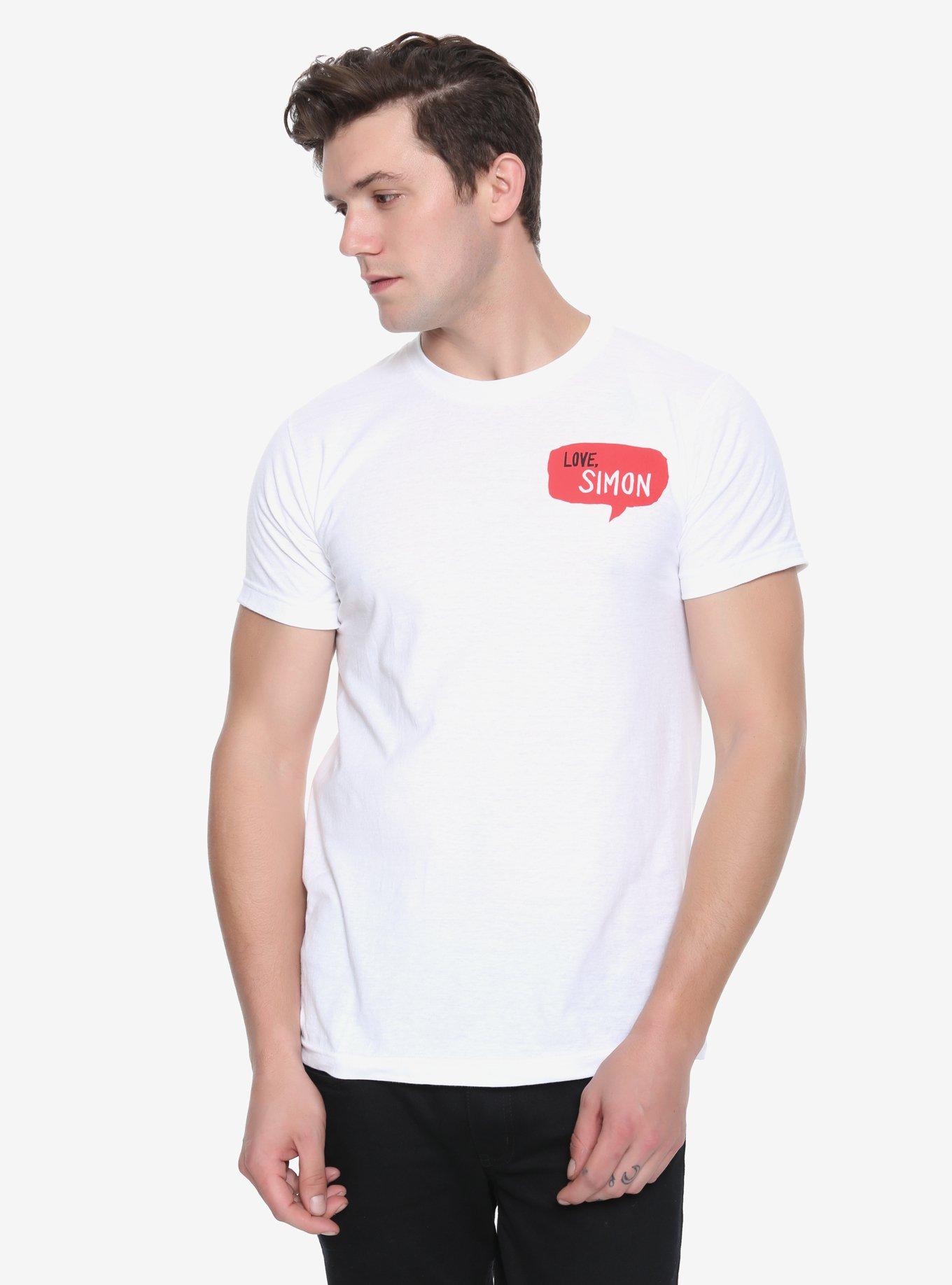 Love, Simon Text Bubble T-Shirt Hot Topic Exclusive, , alternate