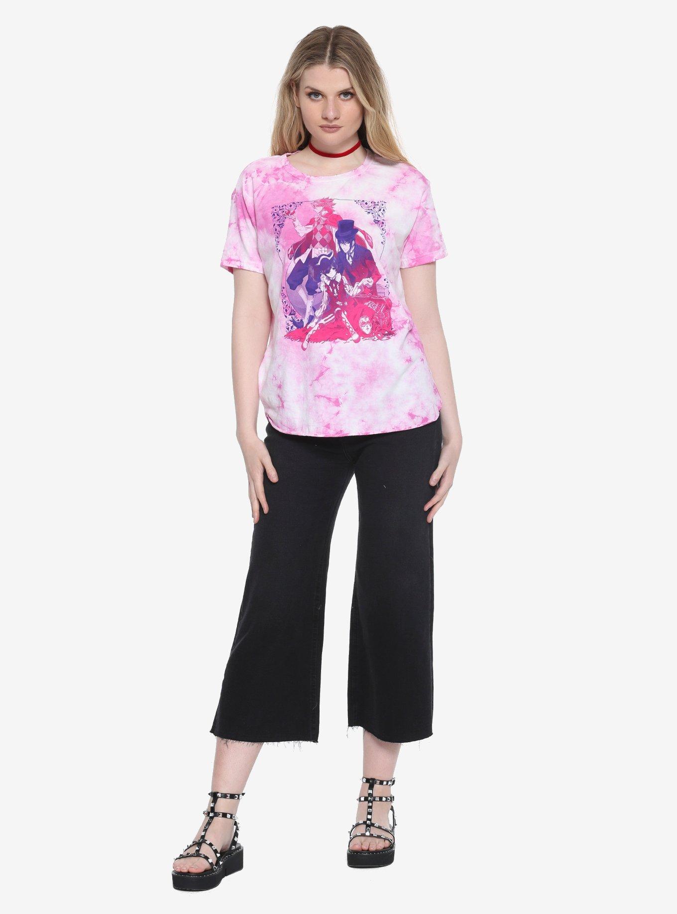 Black Butler: Book Of Circus Group Tie Dye Girls T-Shirt, , alternate