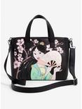 Loungefly Disney Mulan Cherry Blossom Mini Tote Bag, , alternate