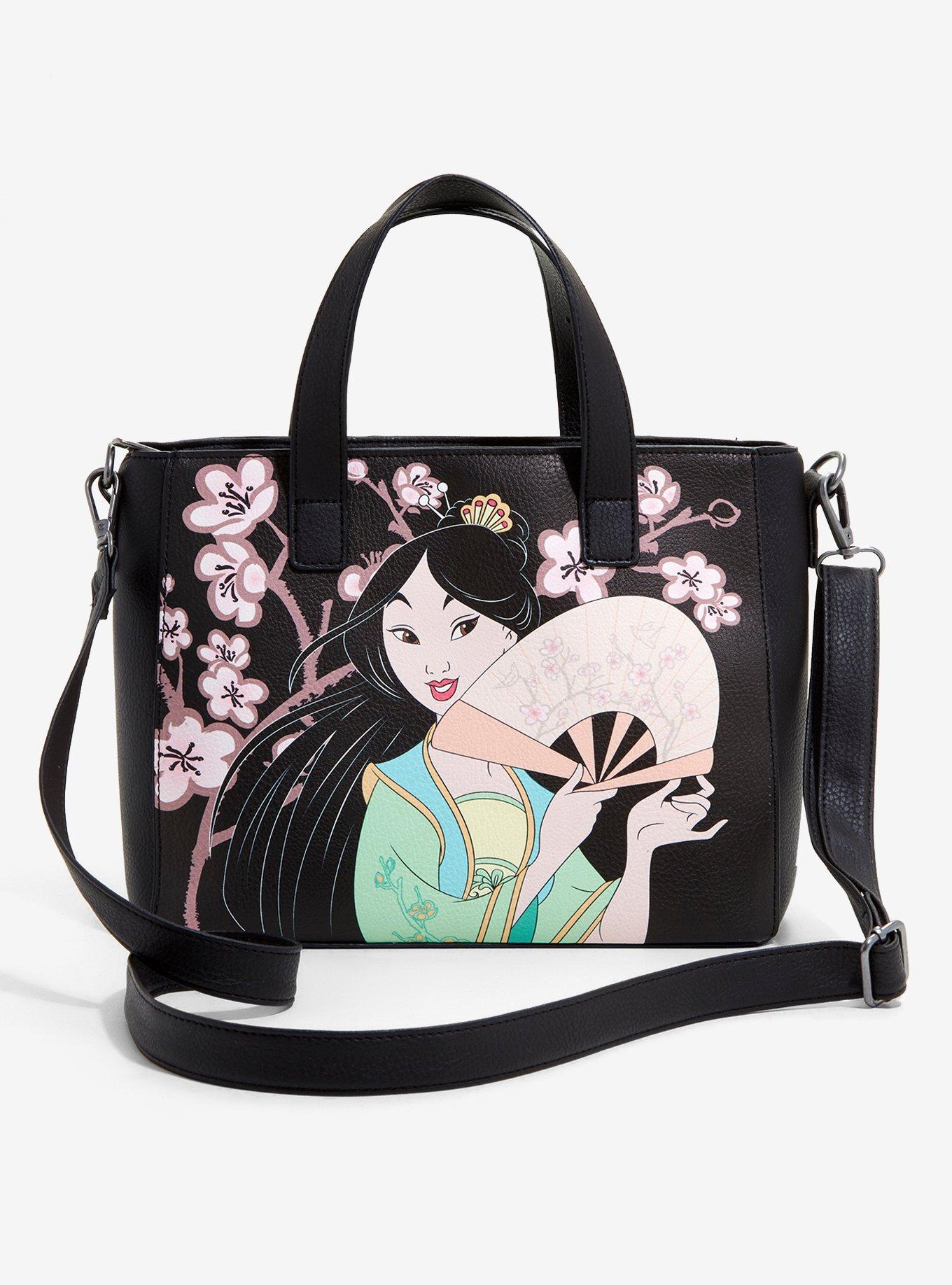 Loungefly Disney Mulan Cherry Blossom Mini Tote Bag, , alternate