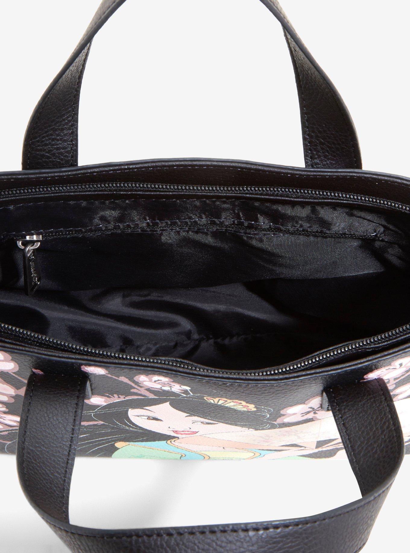 Loungefly Disney Mulan Cherry Blossom Mini Tote Bag, , alternate