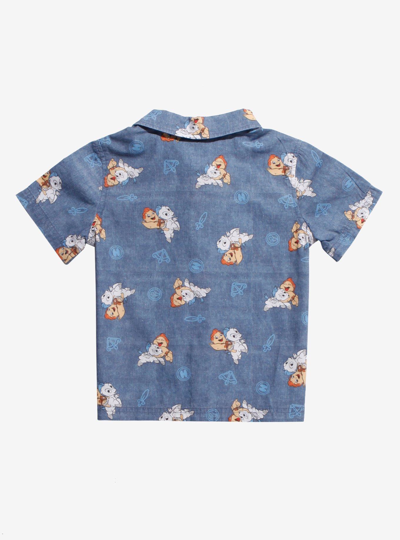 Disney Hercules Baby Herc & Pegasus Toddler Woven Button-Up - BoxLunch Exclusive, , alternate