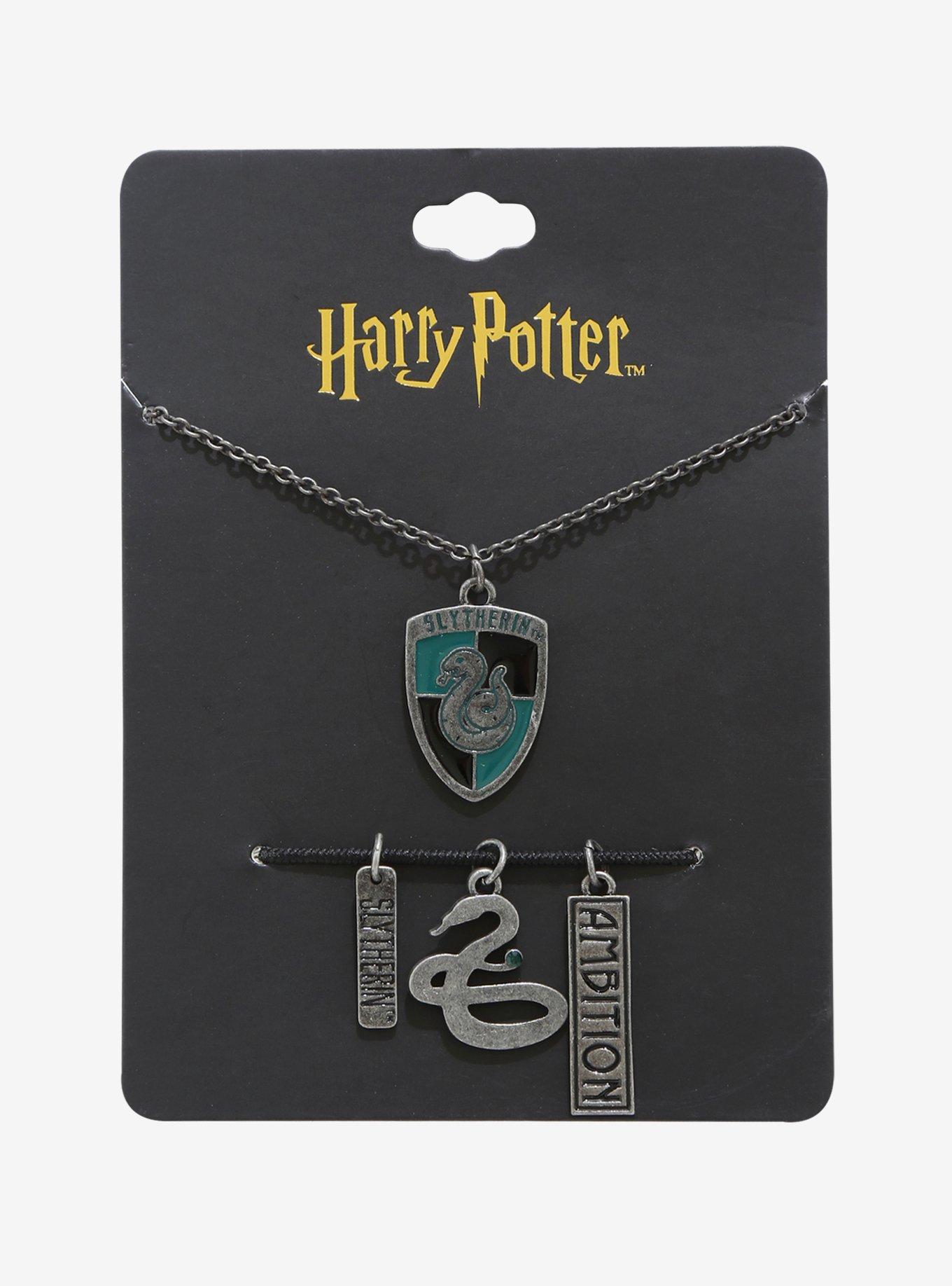 Harry Potter Slytherin Multi-Charm Necklace, , alternate