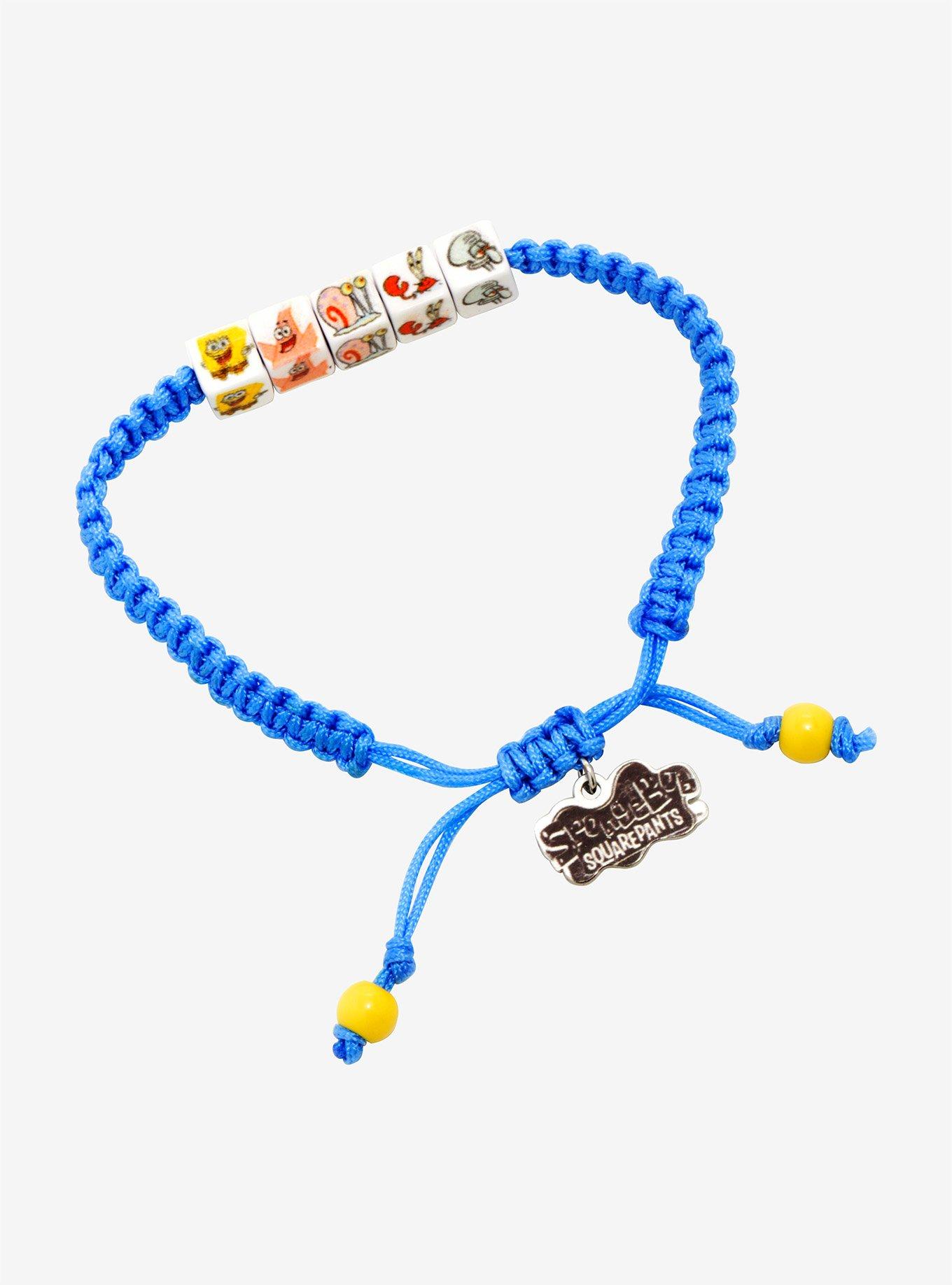 SpongeBob SquarePants Beaded Pull Bracelet - BoxLunch Exclusive, , alternate