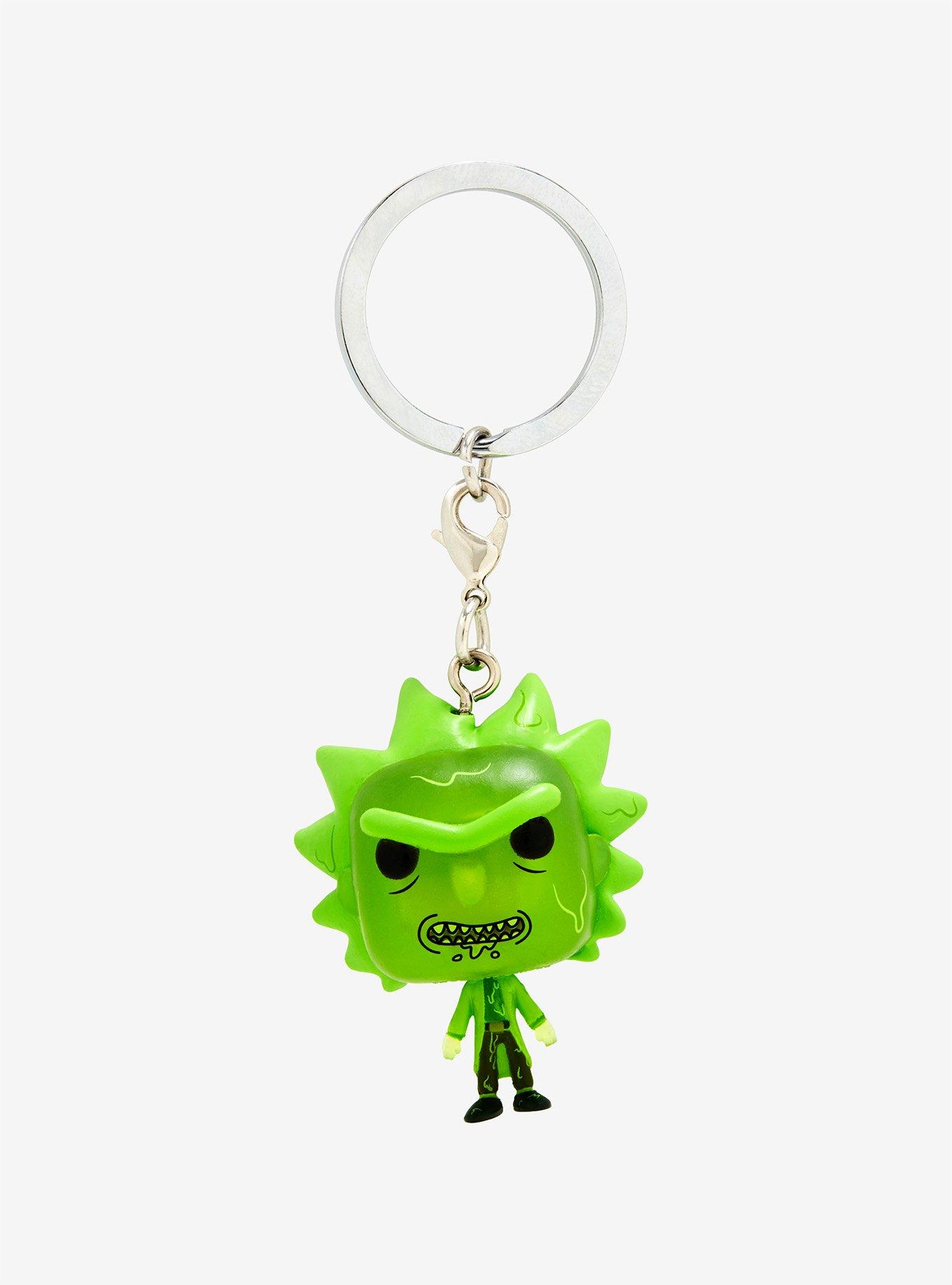 Funko Pocket Pop! Rick And Morty Toxic Rick Vinyl Key Chain - BoxLunch Exclusive, , alternate