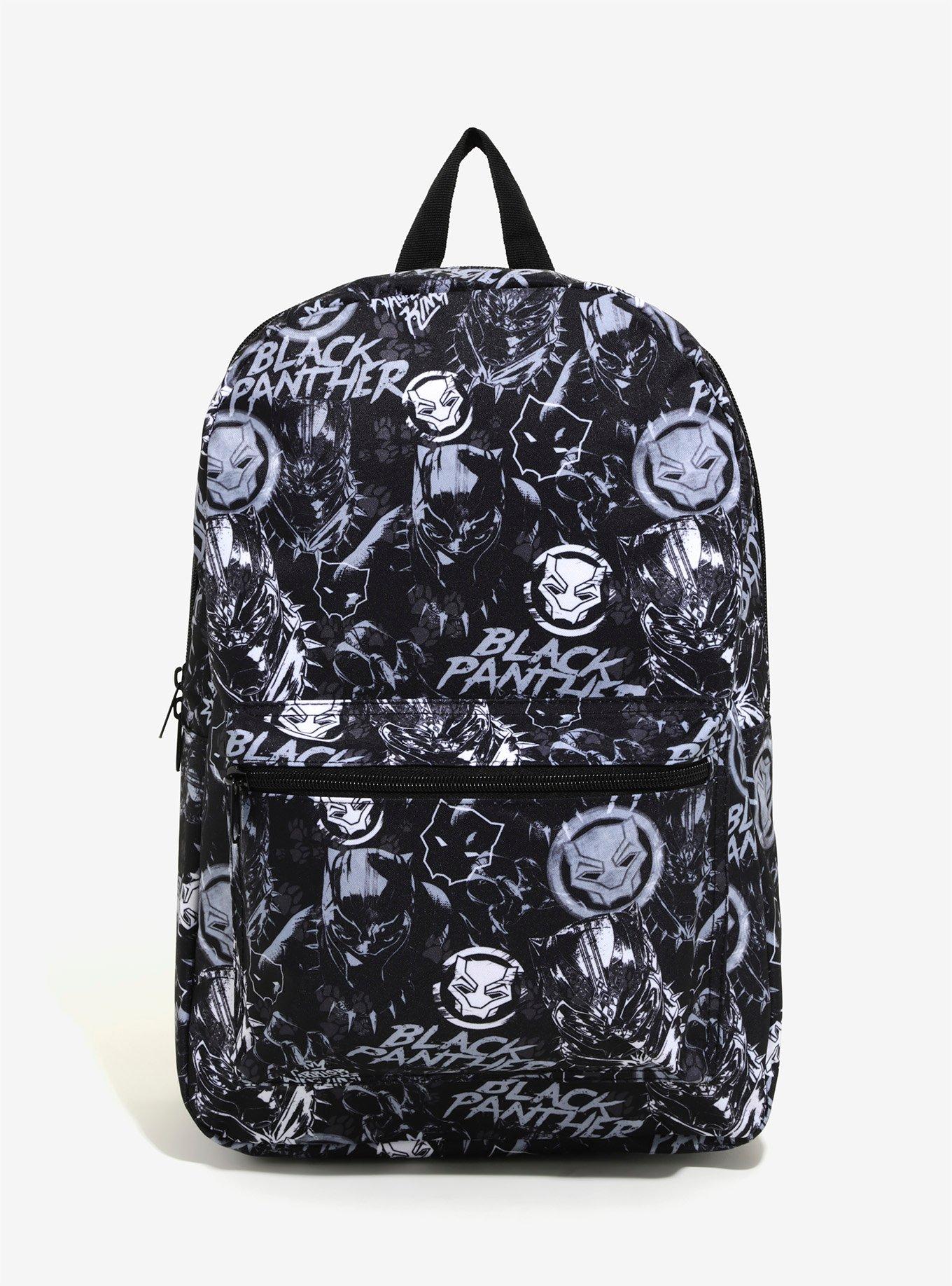 Marvel Black Panther Logo Print Backpack, , alternate