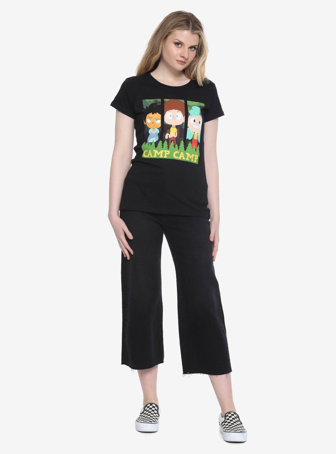 Camp Camp Trio Girls T-Shirt, BLACK, alternate