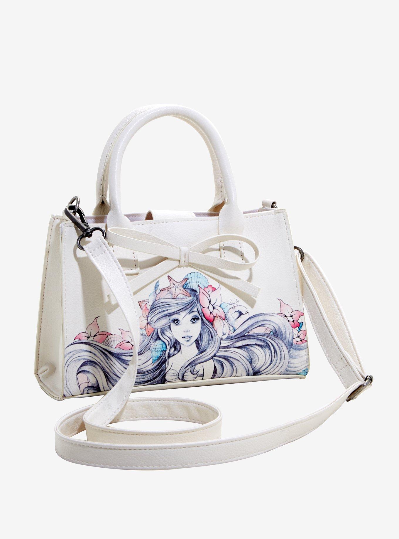 Loungefly Disney The Little Mermaid Ariel Pastel Bow Handbag, , alternate