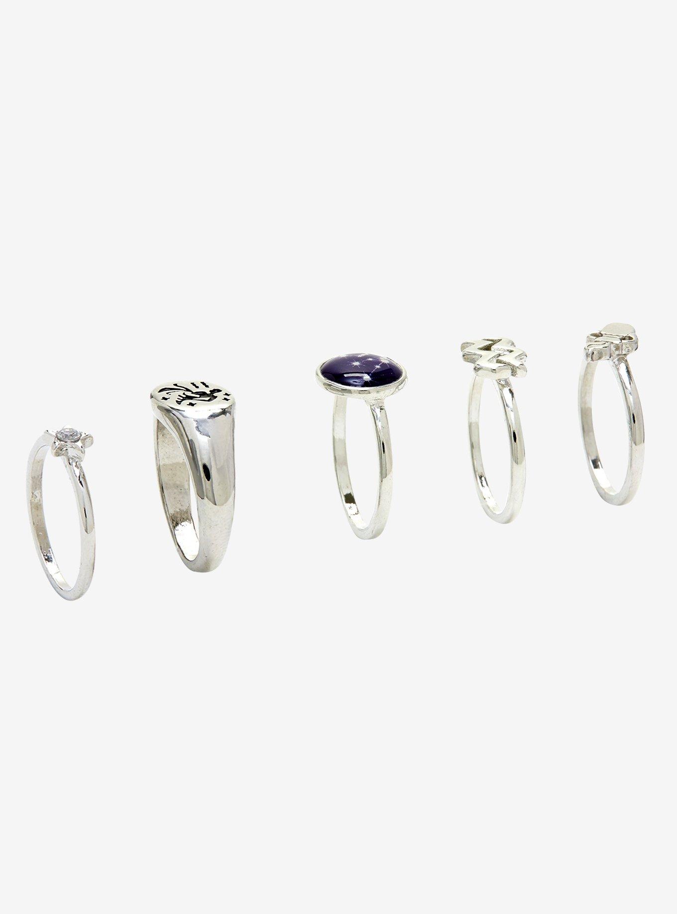 Zodiac Aquarius Ring Set, , alternate