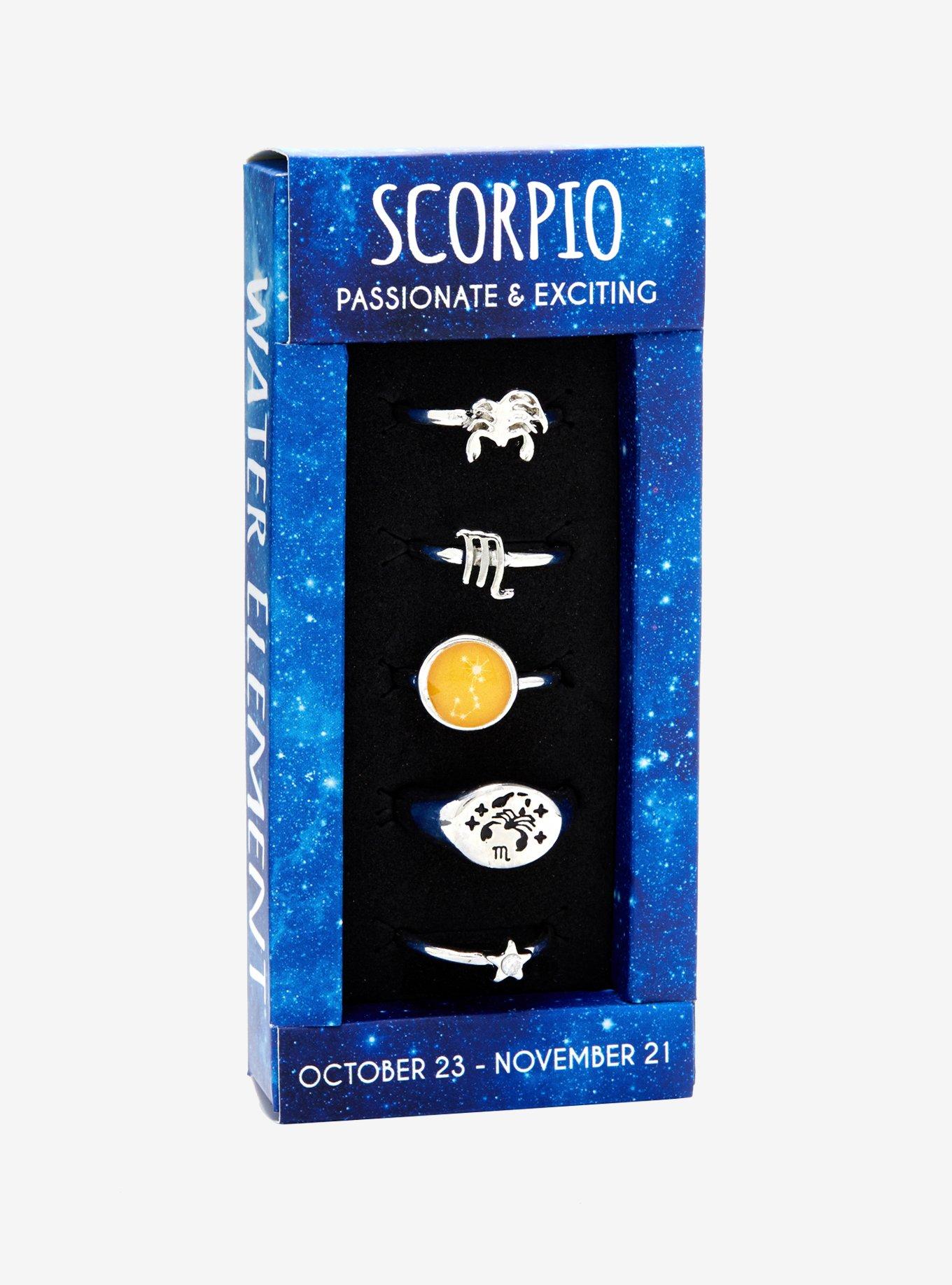Zodiac Scorpio Ring Set, , alternate