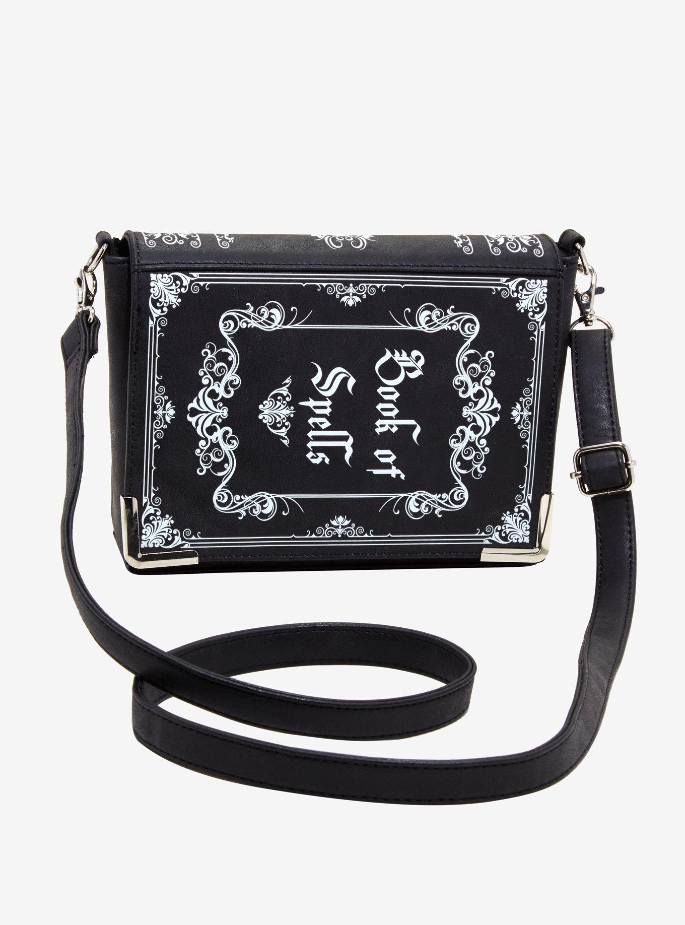 Book Of Spells Book Cover Crossbody Bag, , alternate