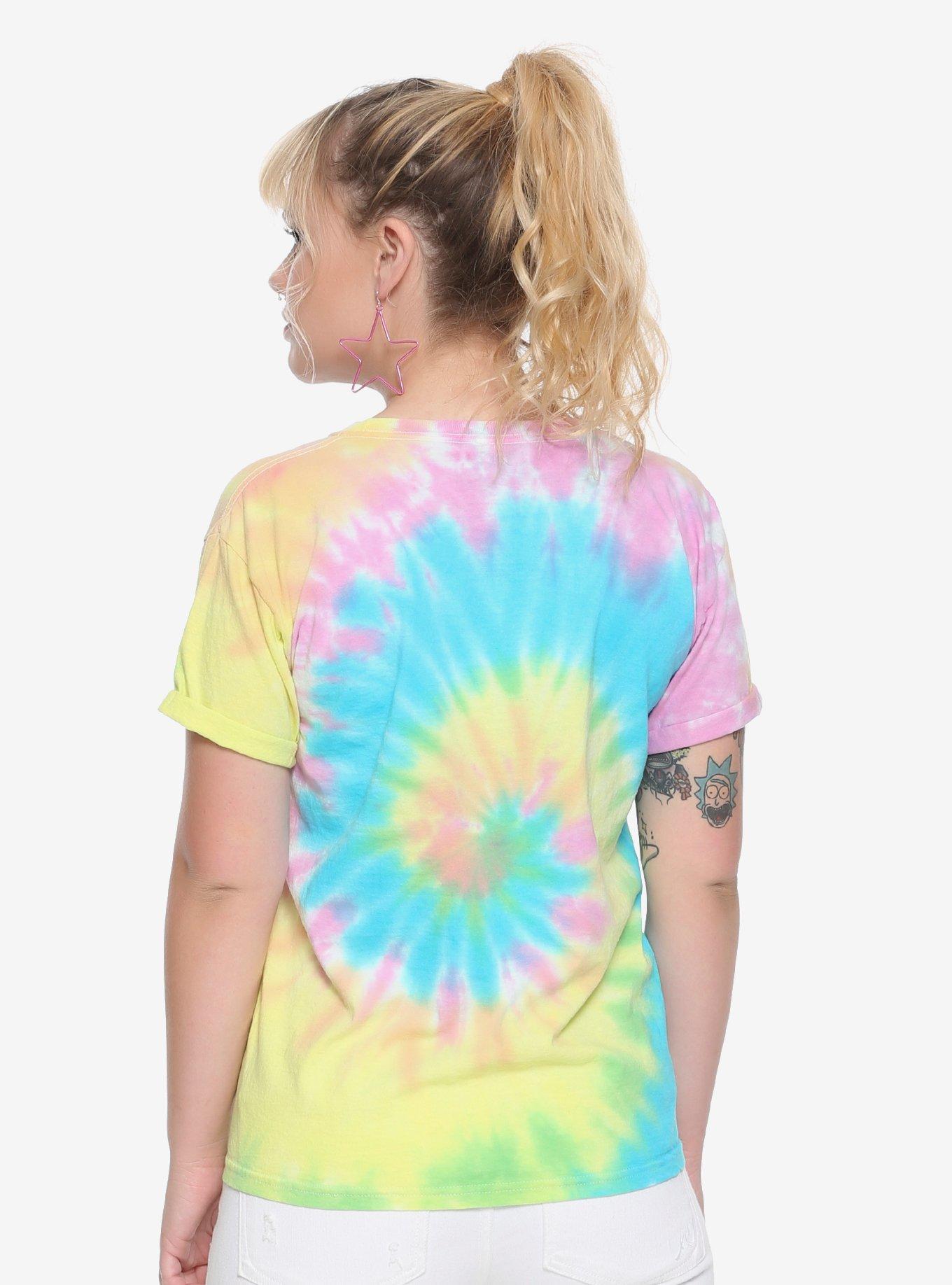 Lisa Frank X SpongeBob SquarePants Krabby Patty Tie-Dye Girls T-Shirt Hot Topic Exclusive, , alternate