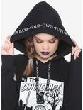 BlackCraft Cold Shoulder Girls Hoodie Plus Size Hot Topic Exclusive, , alternate