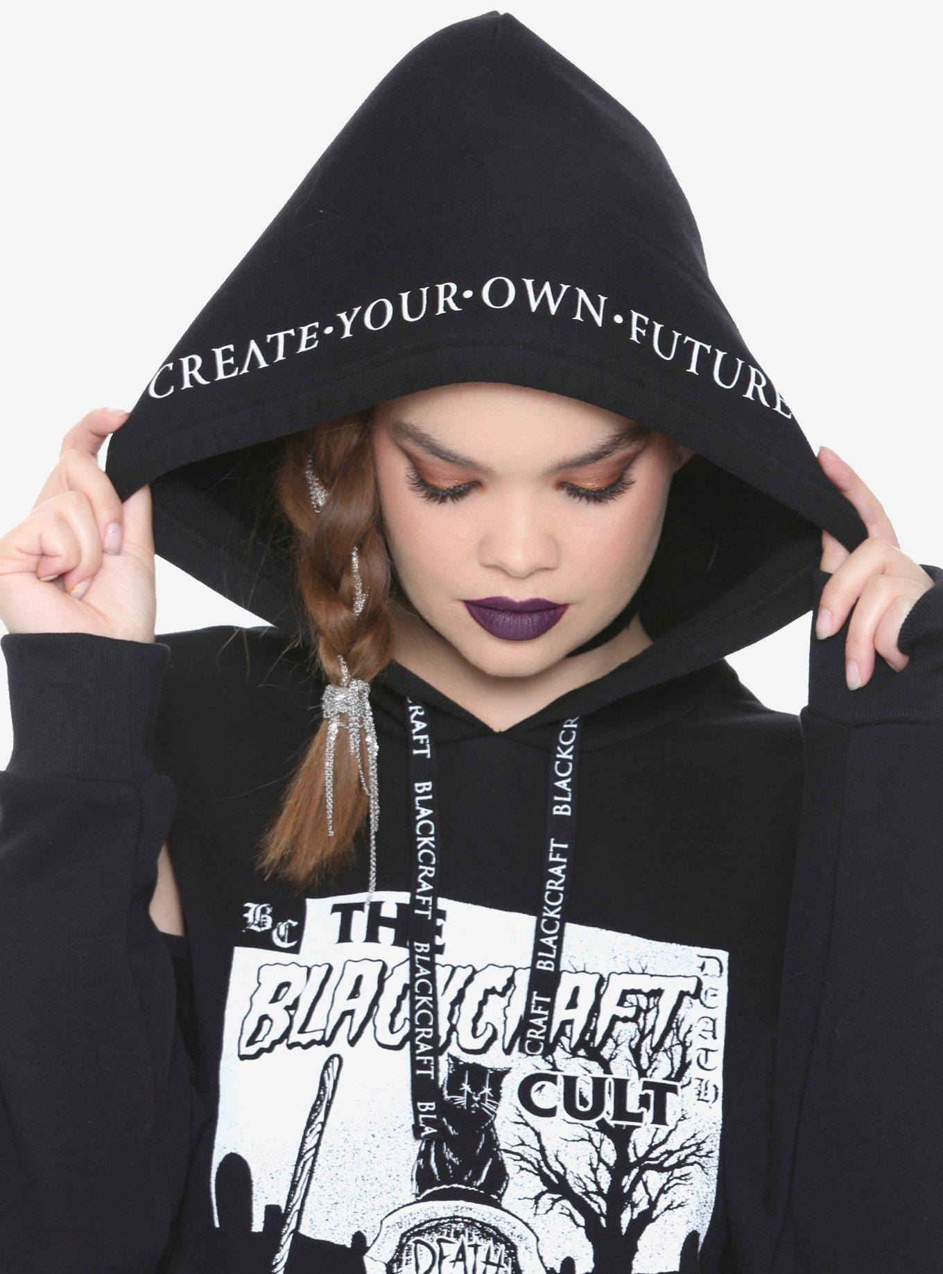 BlackCraft Cold Shoulder Girls Hoodie Plus Size Hot Topic Exclusive, , alternate