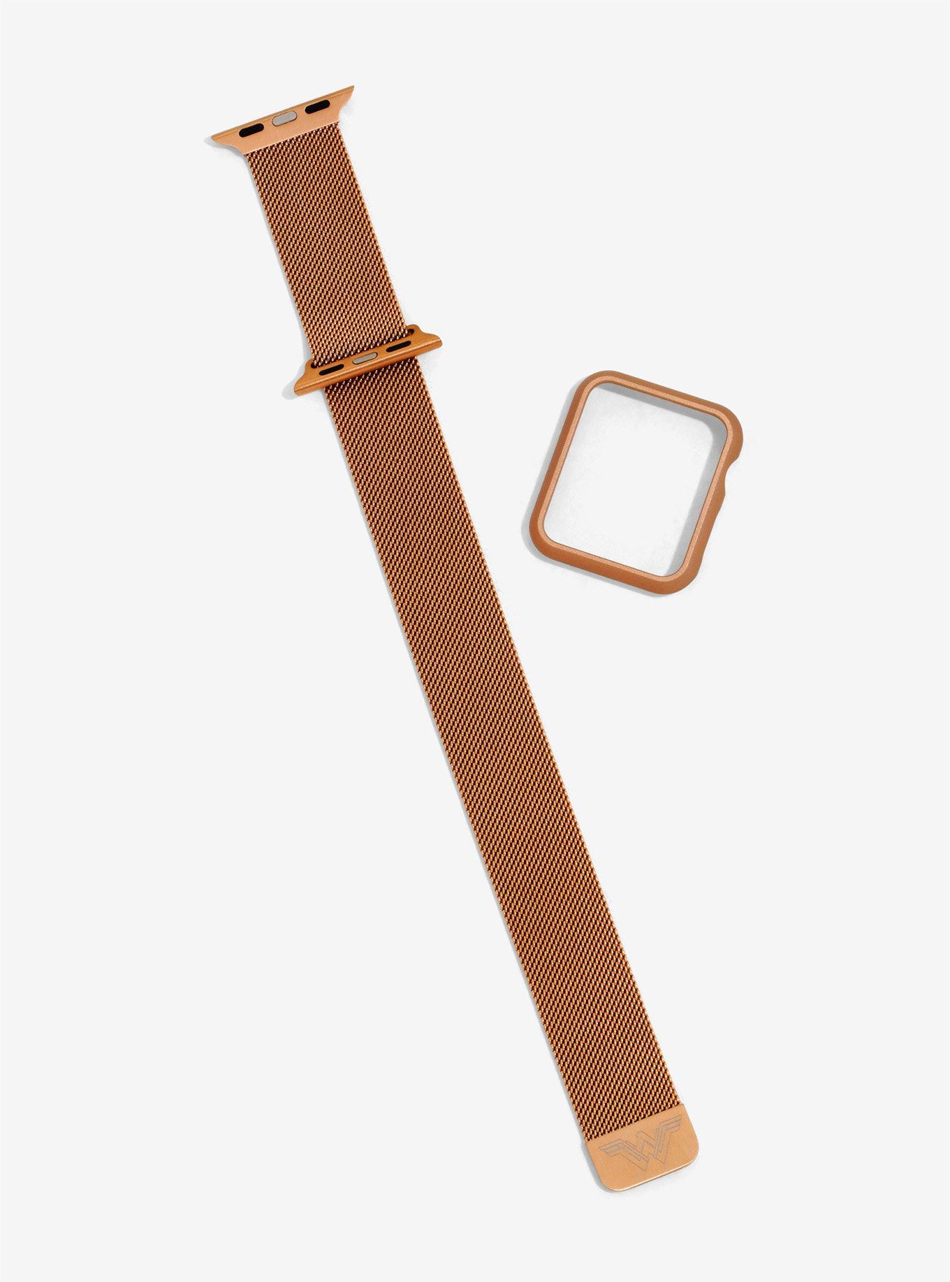DC Comics Wonder Woman Rose Gold Mesh Smart Watch Case & Strap Set - BoxLunch Exclusive, , alternate