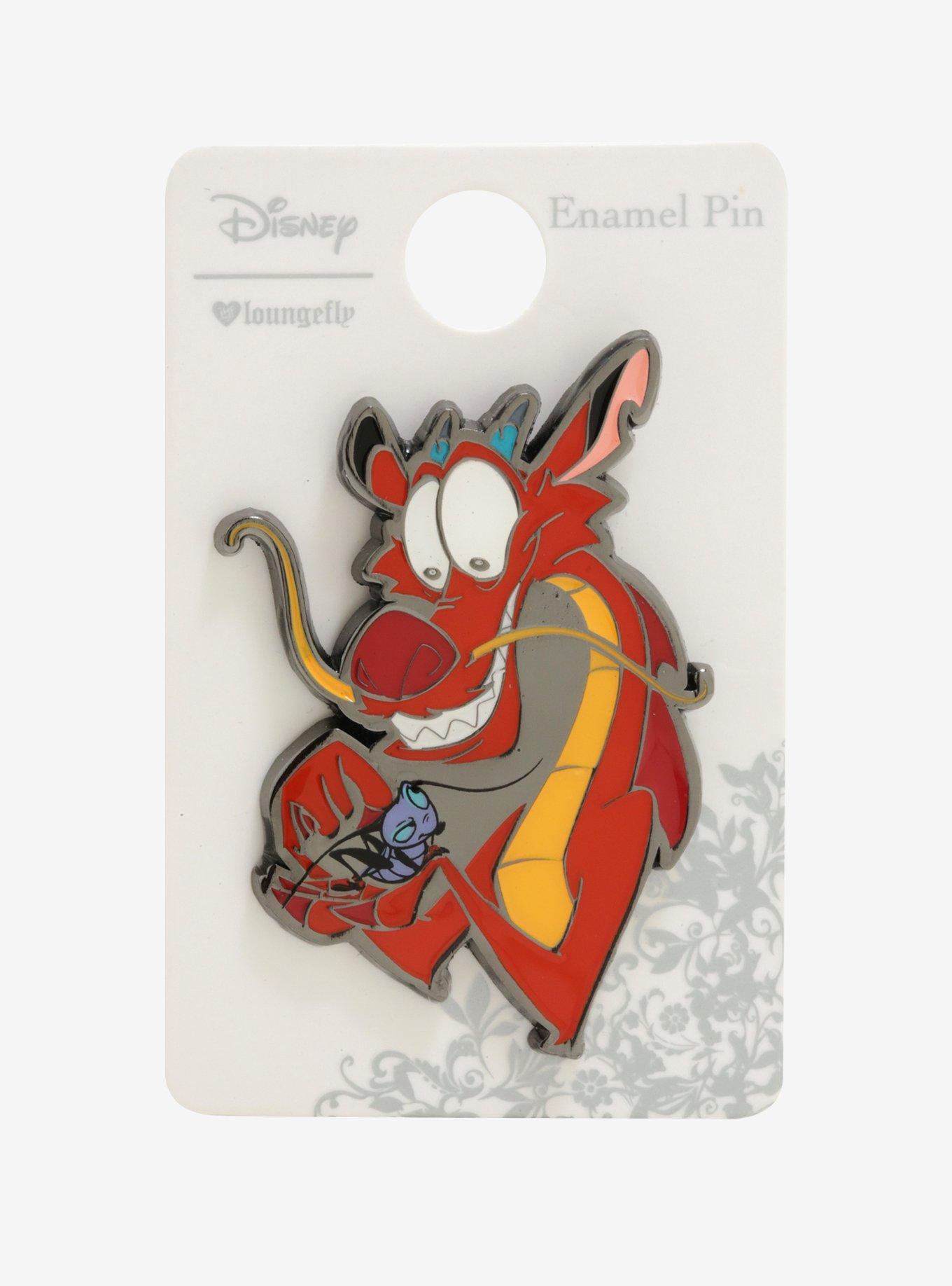Disney Mulan Mushu & Crickee Enamel Pin - BoxLunch Exclusive, , alternate