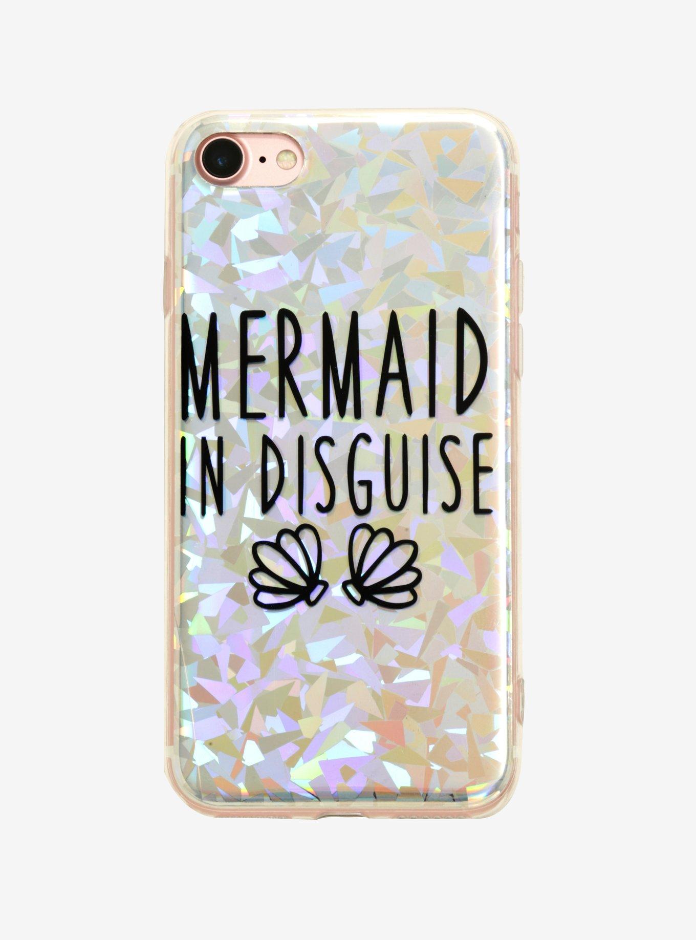 Mermaid In Disguise Holographic Plastic Smartphone Case, , alternate