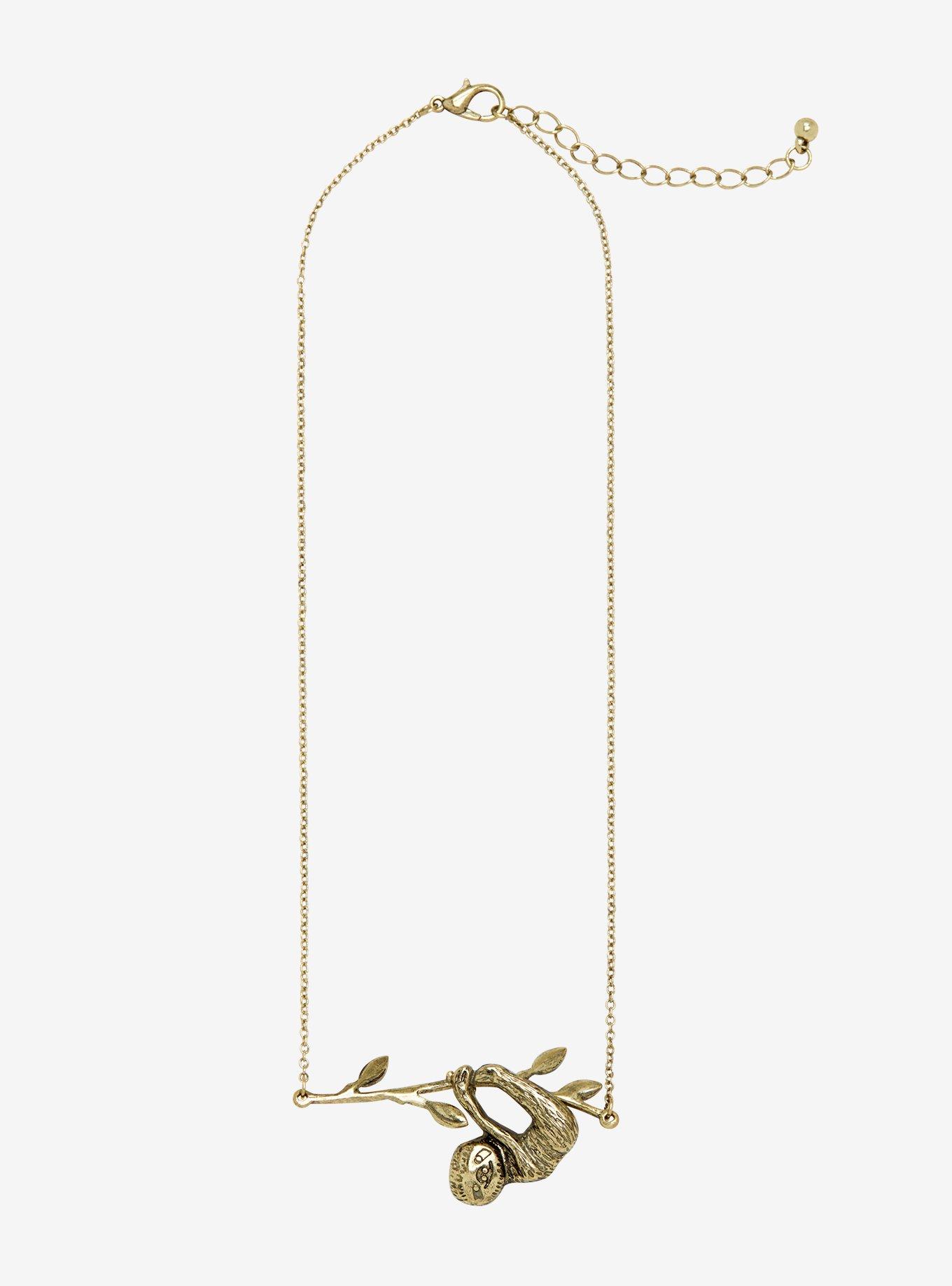 Drop It Like A Sloth Necklace, , alternate