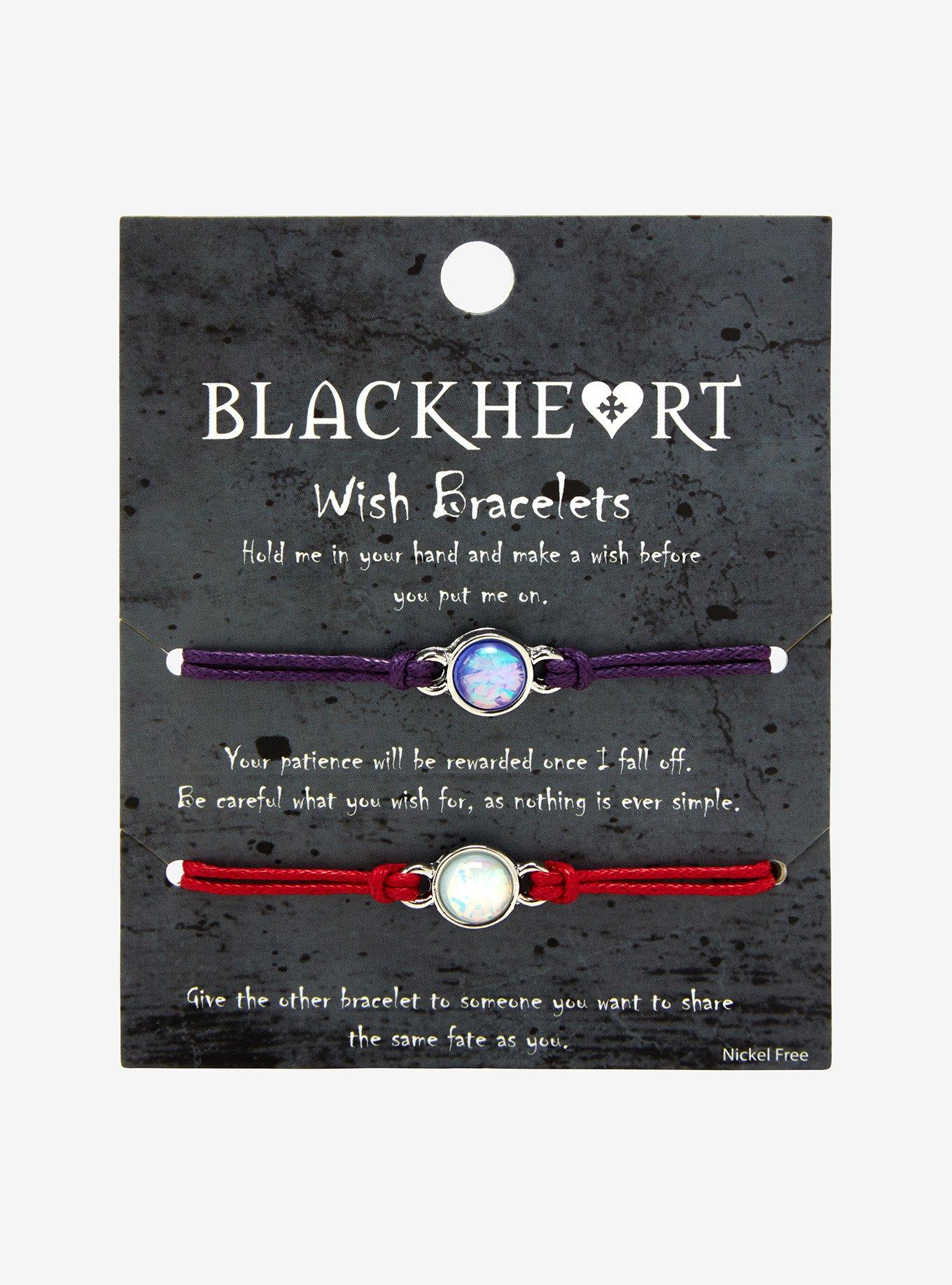 Blackheart Best Friend Wish Bracelet Set, , alternate