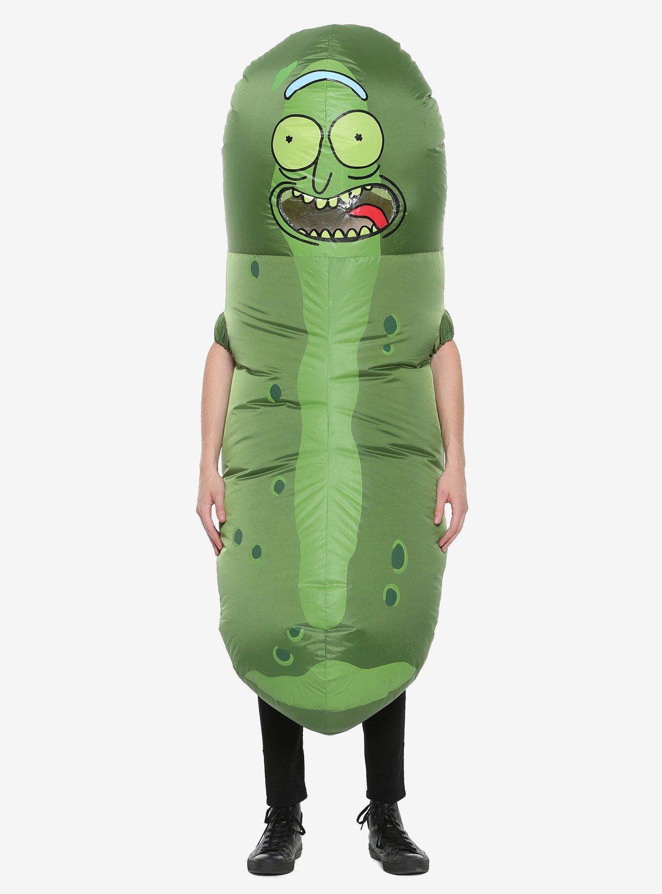 Rick And Morty Pickle Rick Inflatable Costume, , alternate