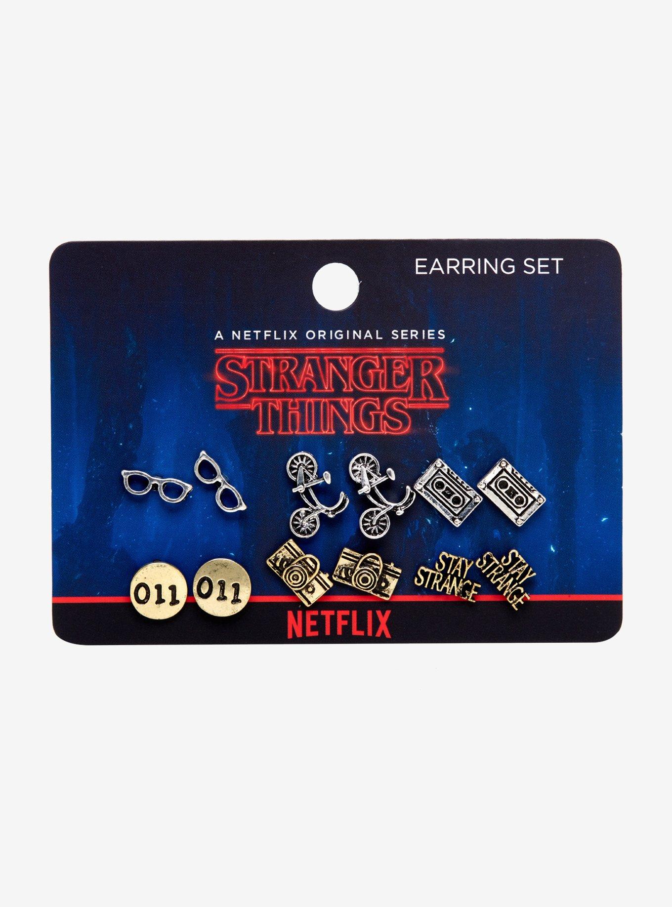 Loungefly Stranger Things Icons Earring Set, , alternate