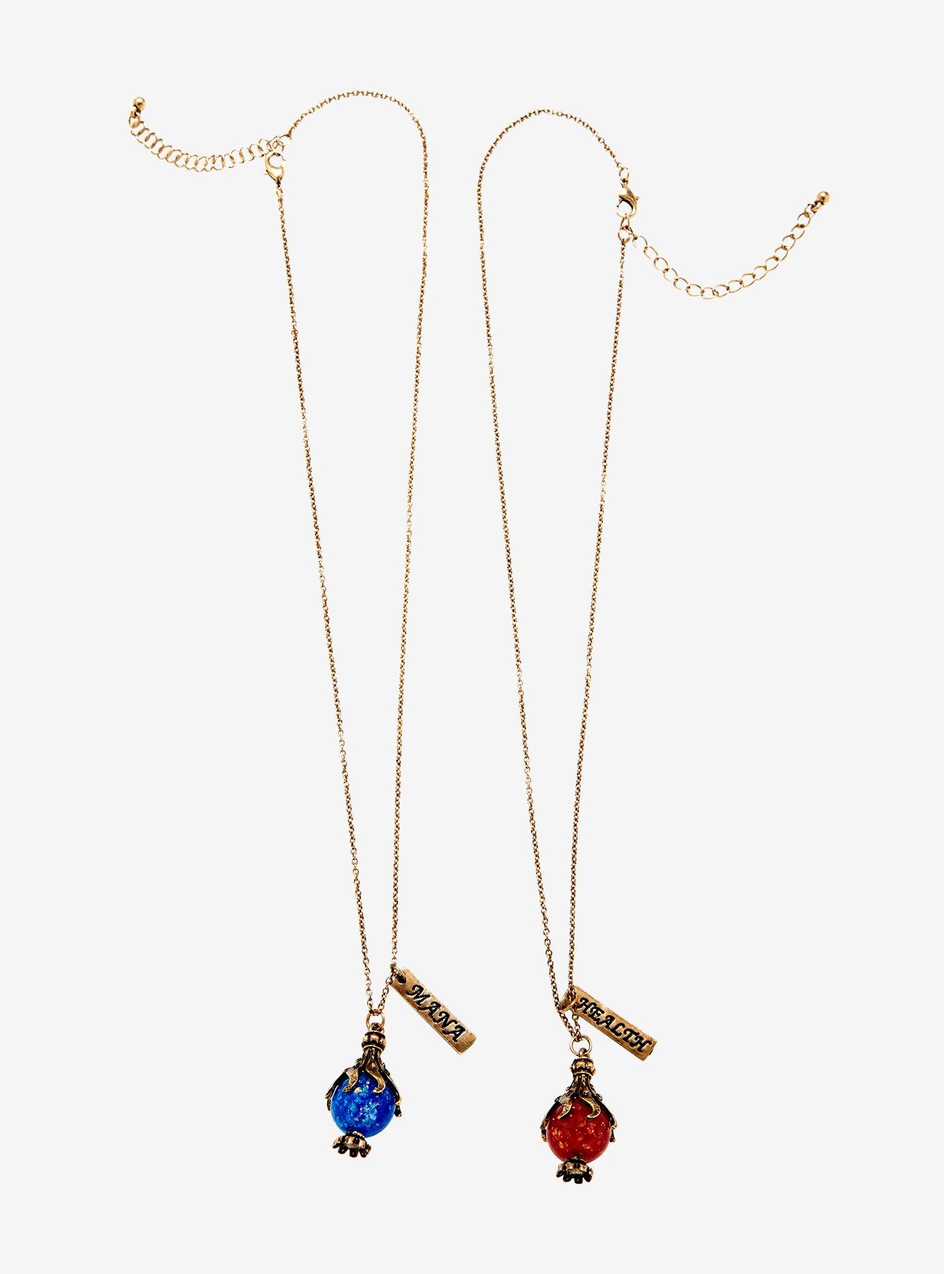Blackheart Health & Mana Best Friend Necklace Set, , alternate