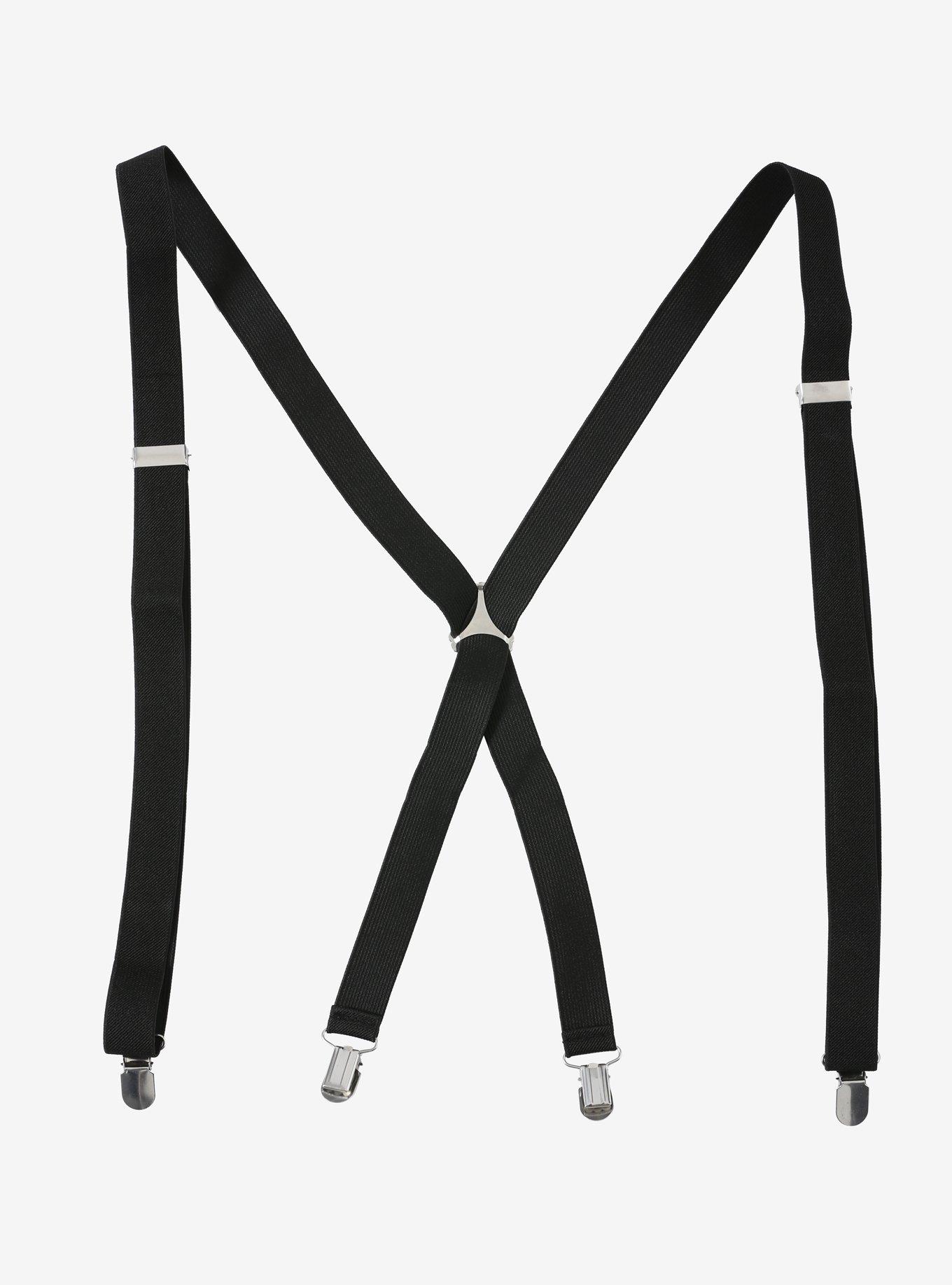 Basic Black Suspenders | Hot Topic