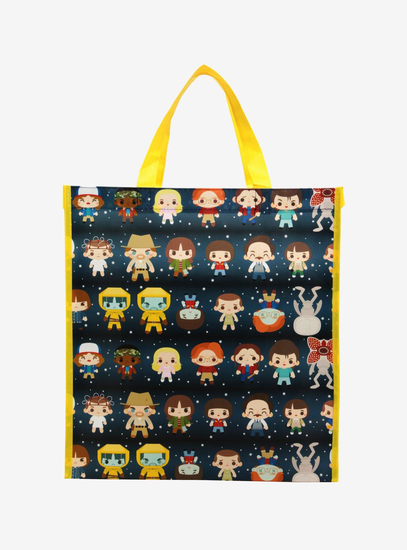 Loungefly Stranger Things Chibi Characters Reusable Tote, , alternate