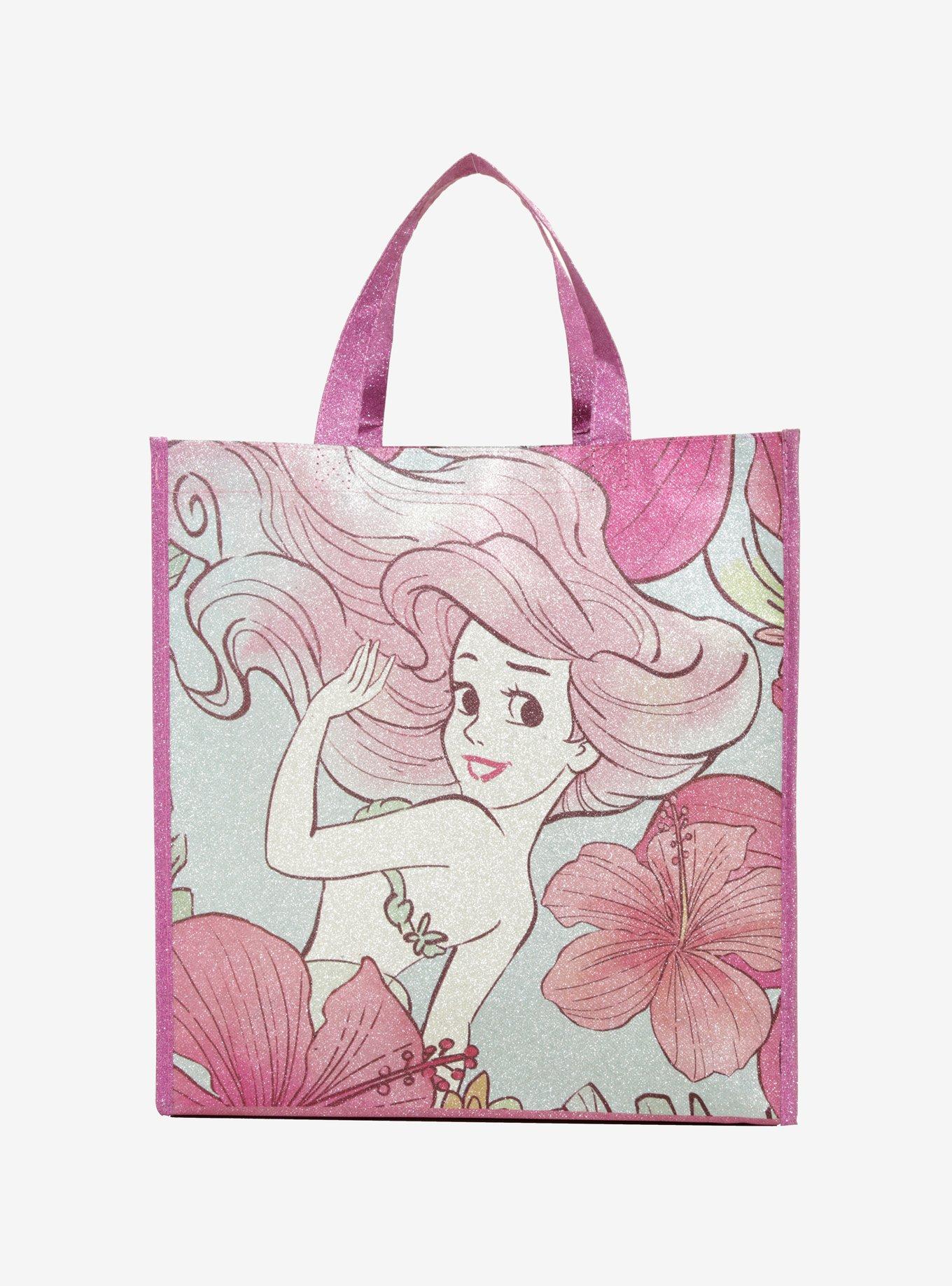 Loungefly Disney The Little Mermaid Watercolor Sparkle Reusable Tote, , alternate