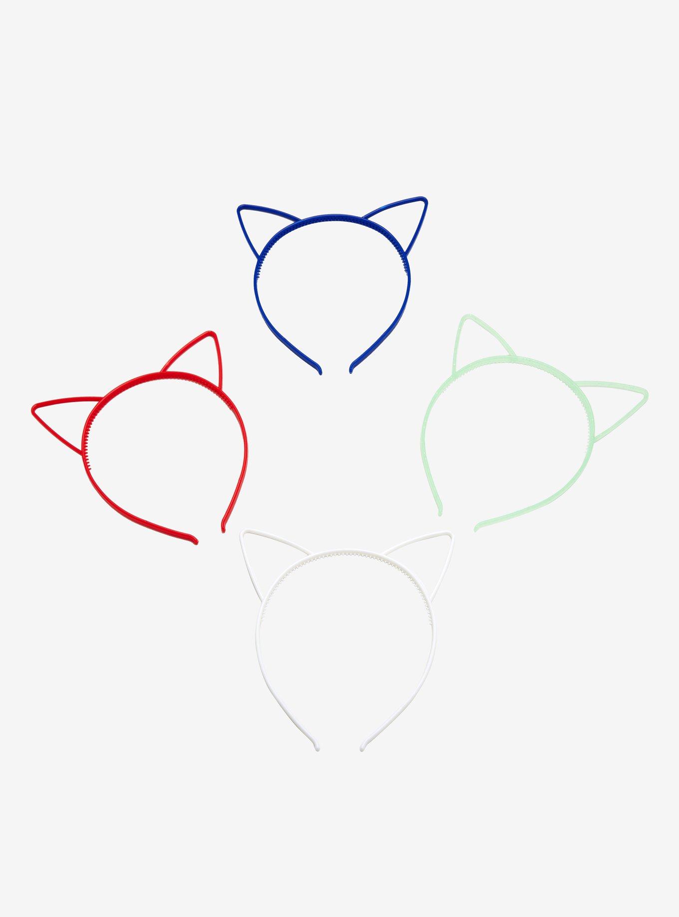 Red White & Blue Cat Ear Headband Set, , alternate