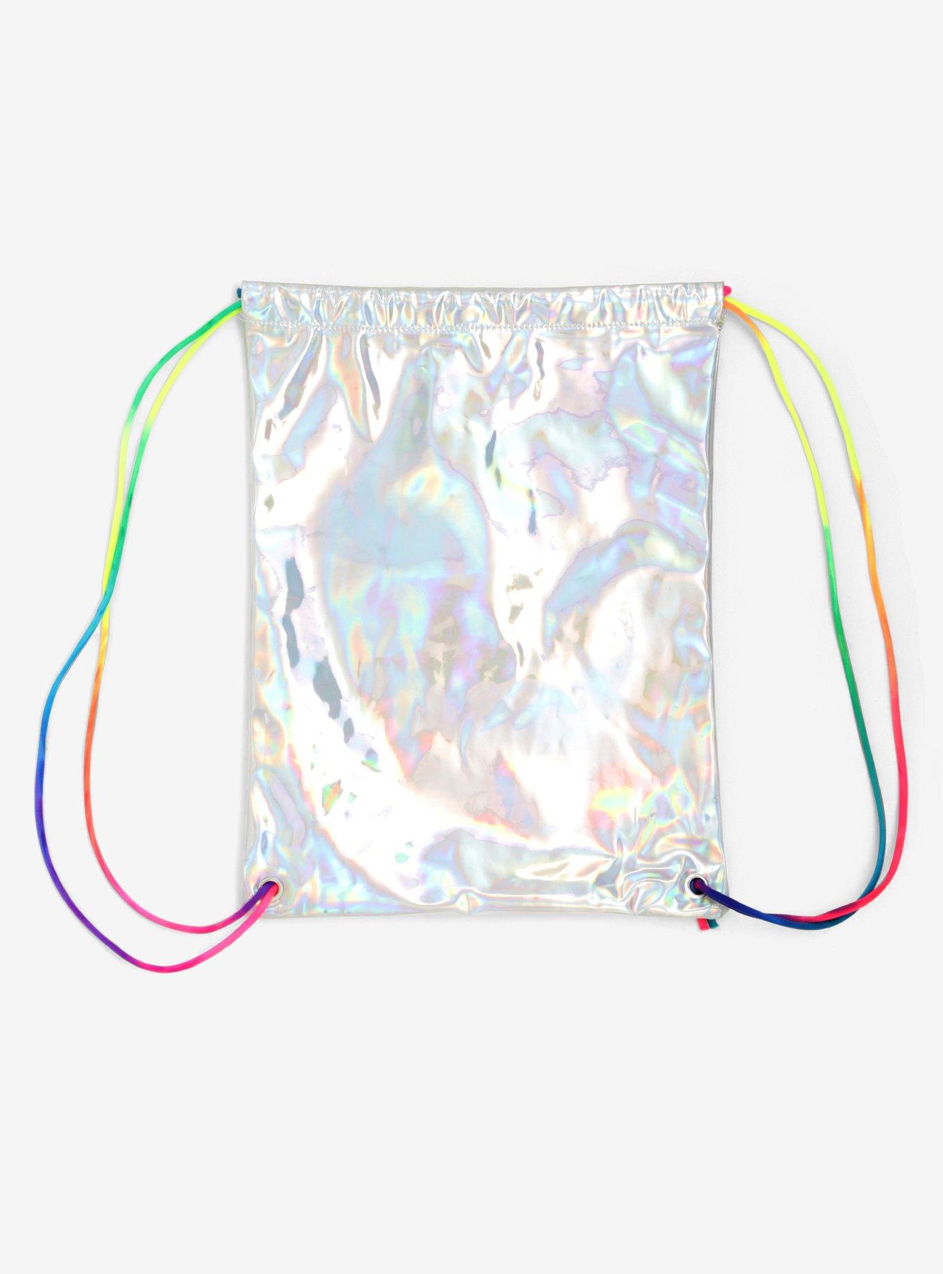 Lisa Frank X SpongeBob SquarePants Iridescent Cinch Back Sack, , alternate