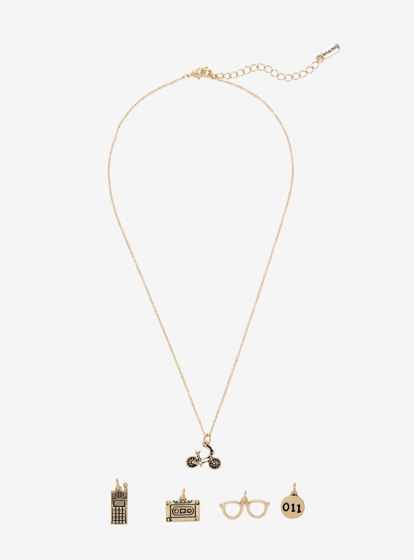 Loungefly Stranger Things Multi-Charm Necklace, , alternate