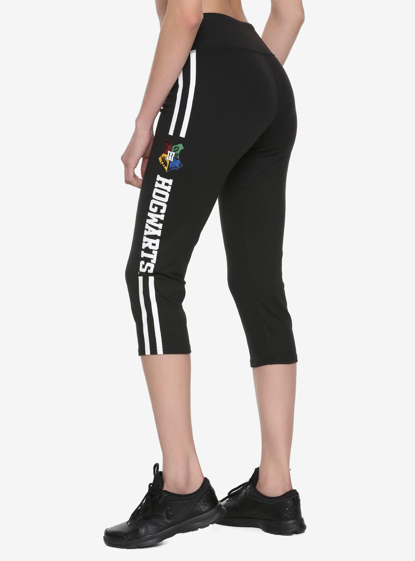 Harry Potter Hogwarts Crest Girls Active Capris, , alternate