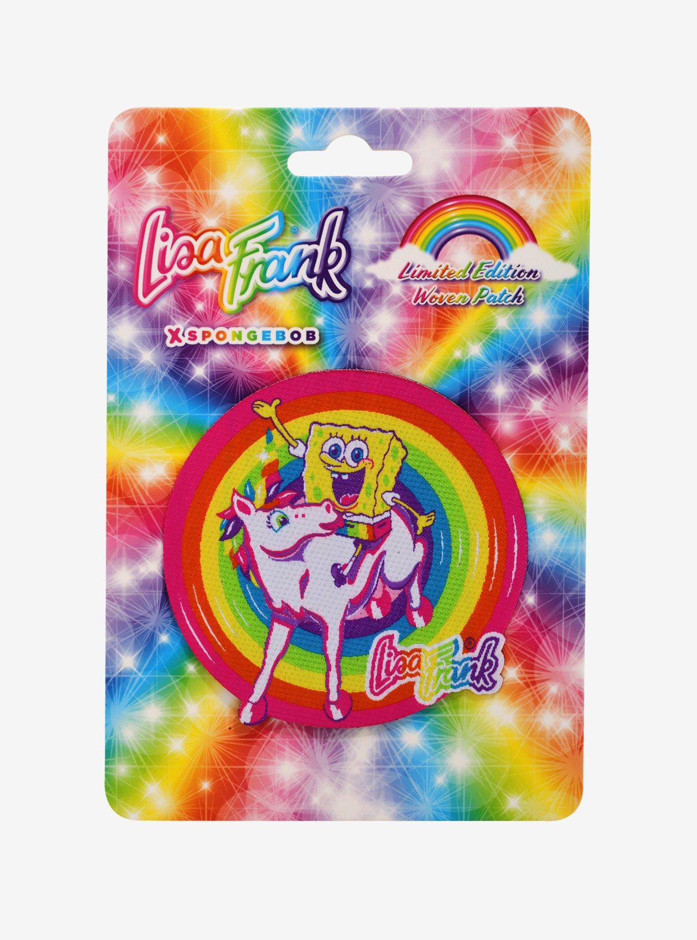 Lisa Frank X SpongeBob SquarePants Unicorn Woven Patch Hot Topic Exclusive, , alternate