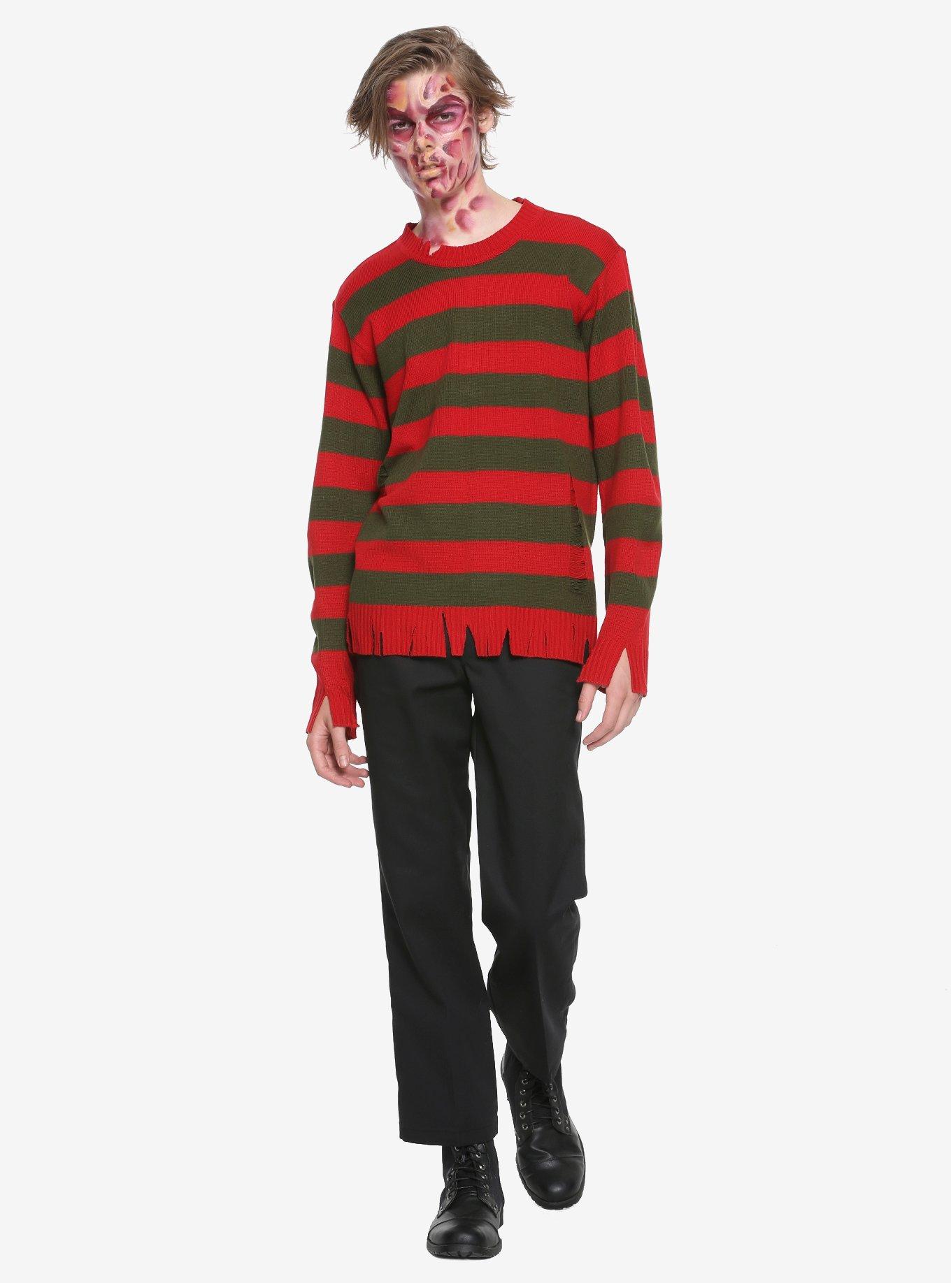 A Nightmare On Elm Street Freddy Striped Sweater, , alternate