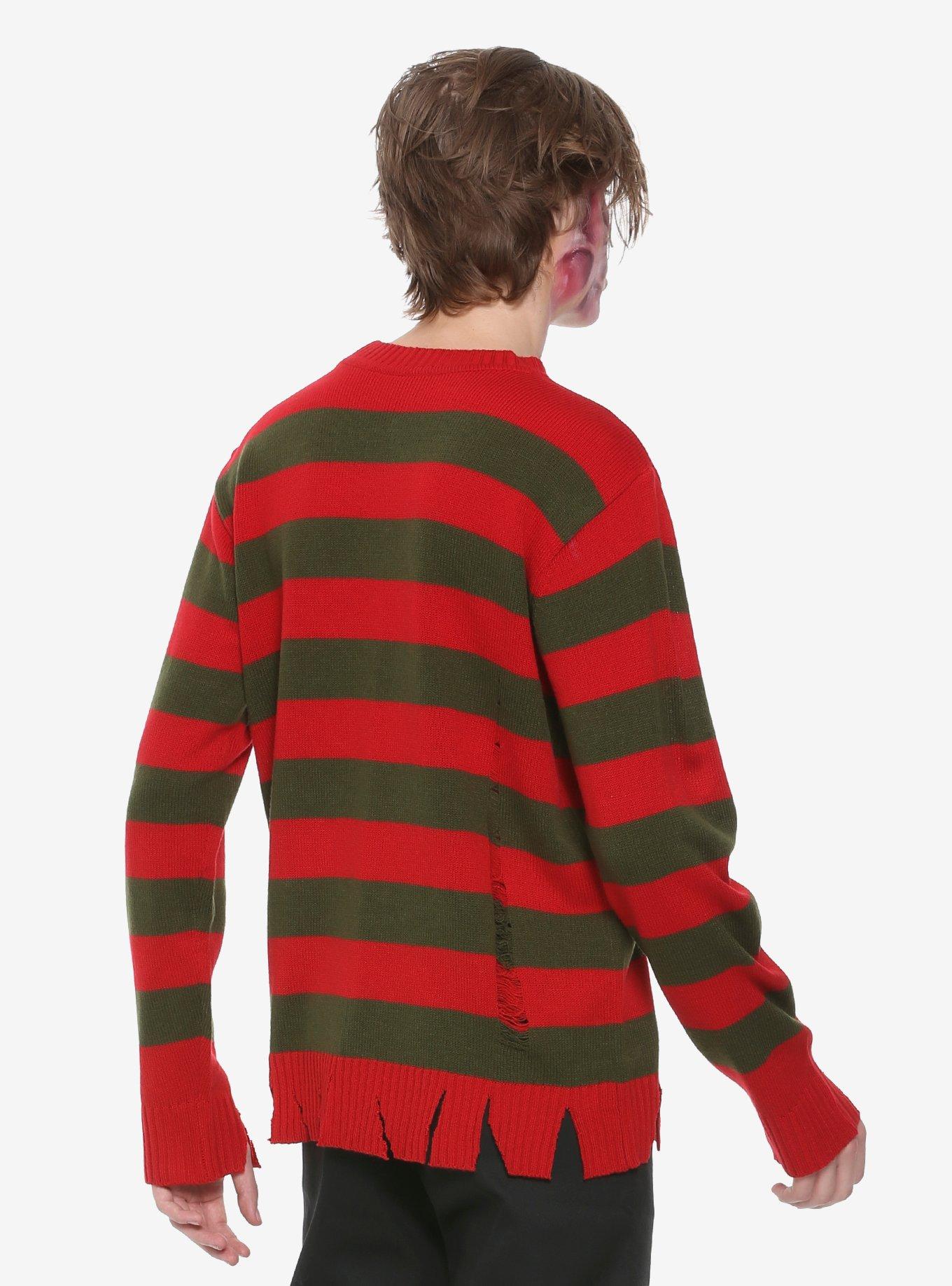 A Nightmare On Elm Street Freddy Striped Sweater, , alternate