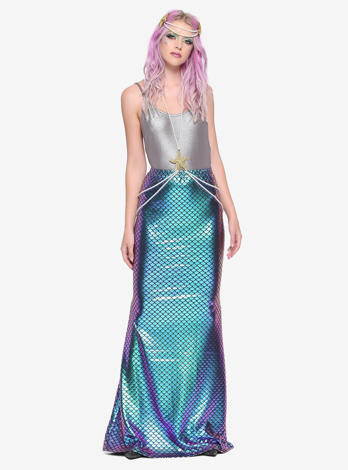 Iridescent Scale Mermaid Skirt, , alternate