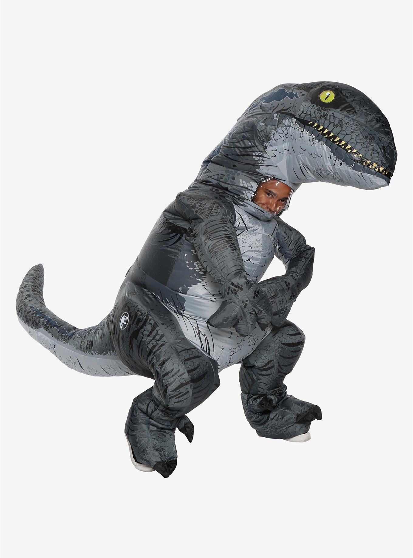 Jurassic World Velociraptor Blue Inflatable Costume, , alternate