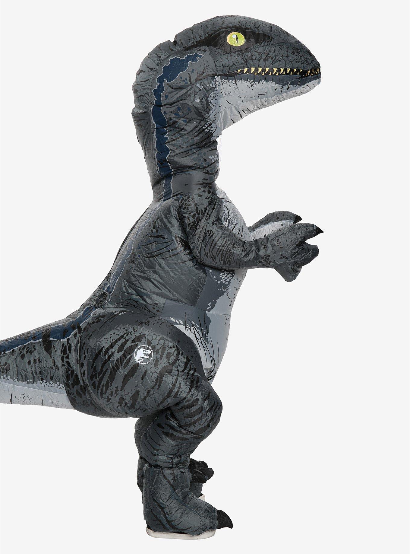 Jurassic World Velociraptor Blue Inflatable Costume, , alternate