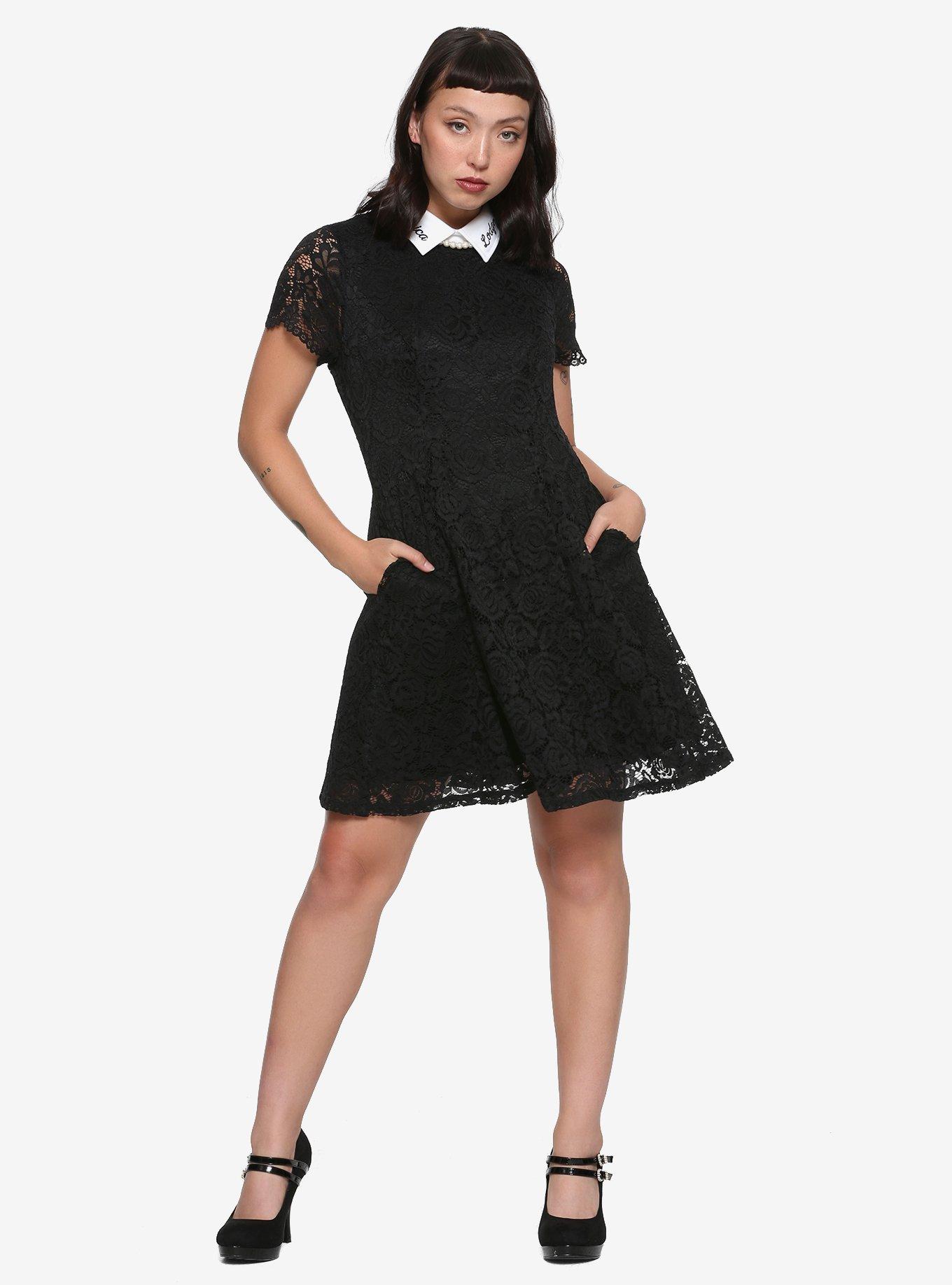 Riverdale Veronica Lodge Black Lace Dress Hot Topic Exclusive, , alternate