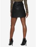 Riverdale Josie And The Pussycats Black Faux Leather Skirt, , alternate