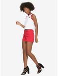 Riverdale Cheryl Blossom Girls Red Shorts Hot Topic Exclusive, RED, alternate