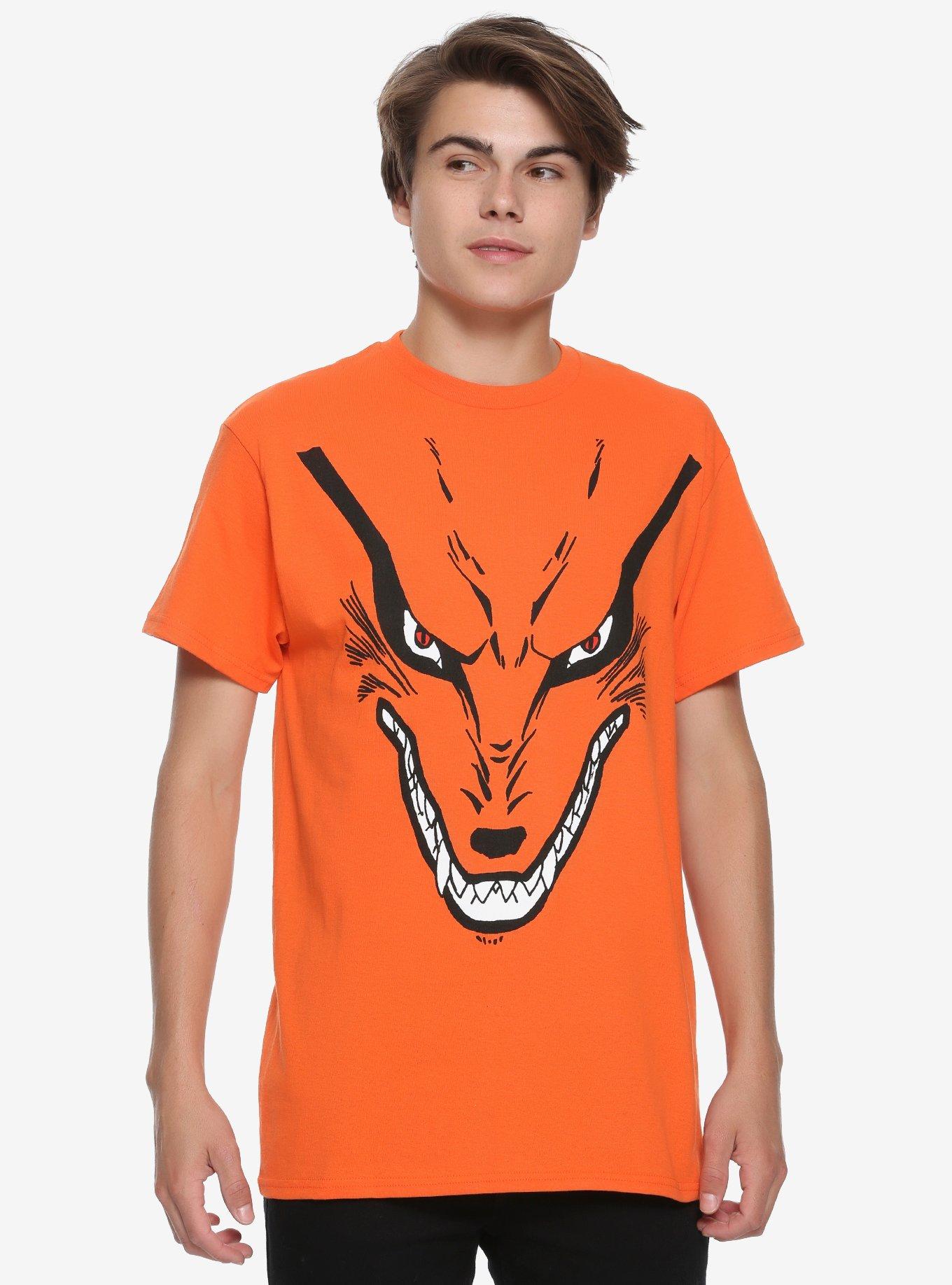 Naruto Shippuden Kurama Kanji T-Shirt Hot Topic Exclusive, , alternate