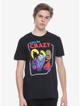 DC Comics Joker & Harley Quinn Let's Go Crazy Retro T-Shirt, BLACK, alternate